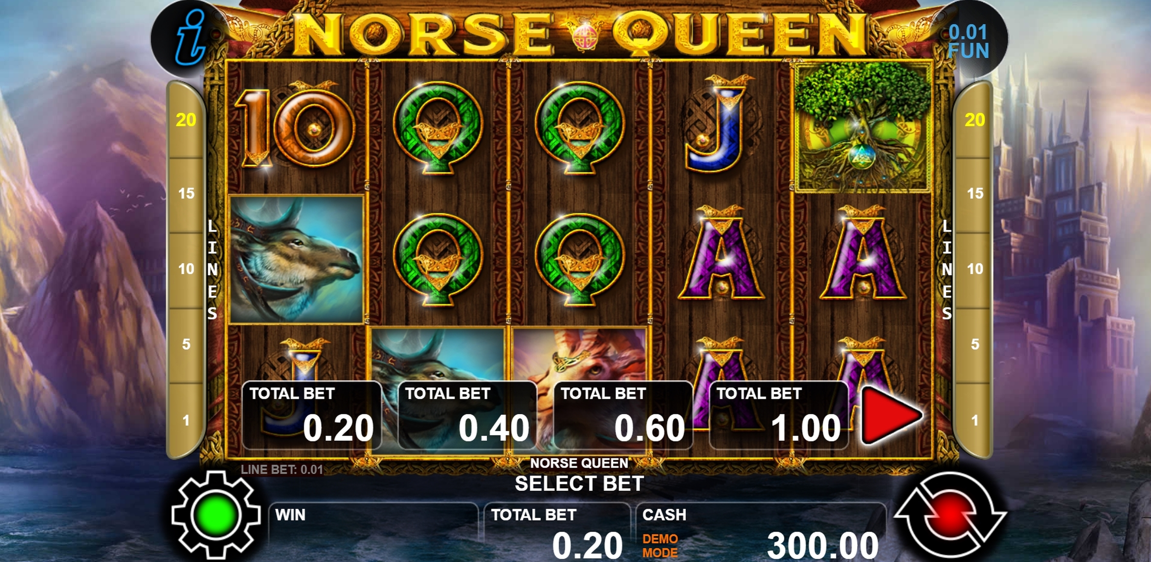 Reels in Norse Queen Slot Game by casino technology