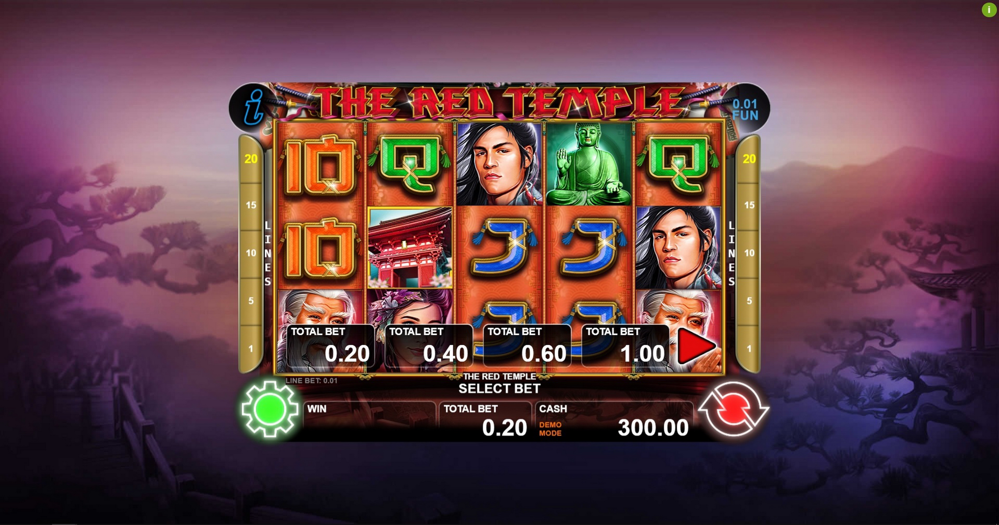 The Red Temple (Casino Technology) demo