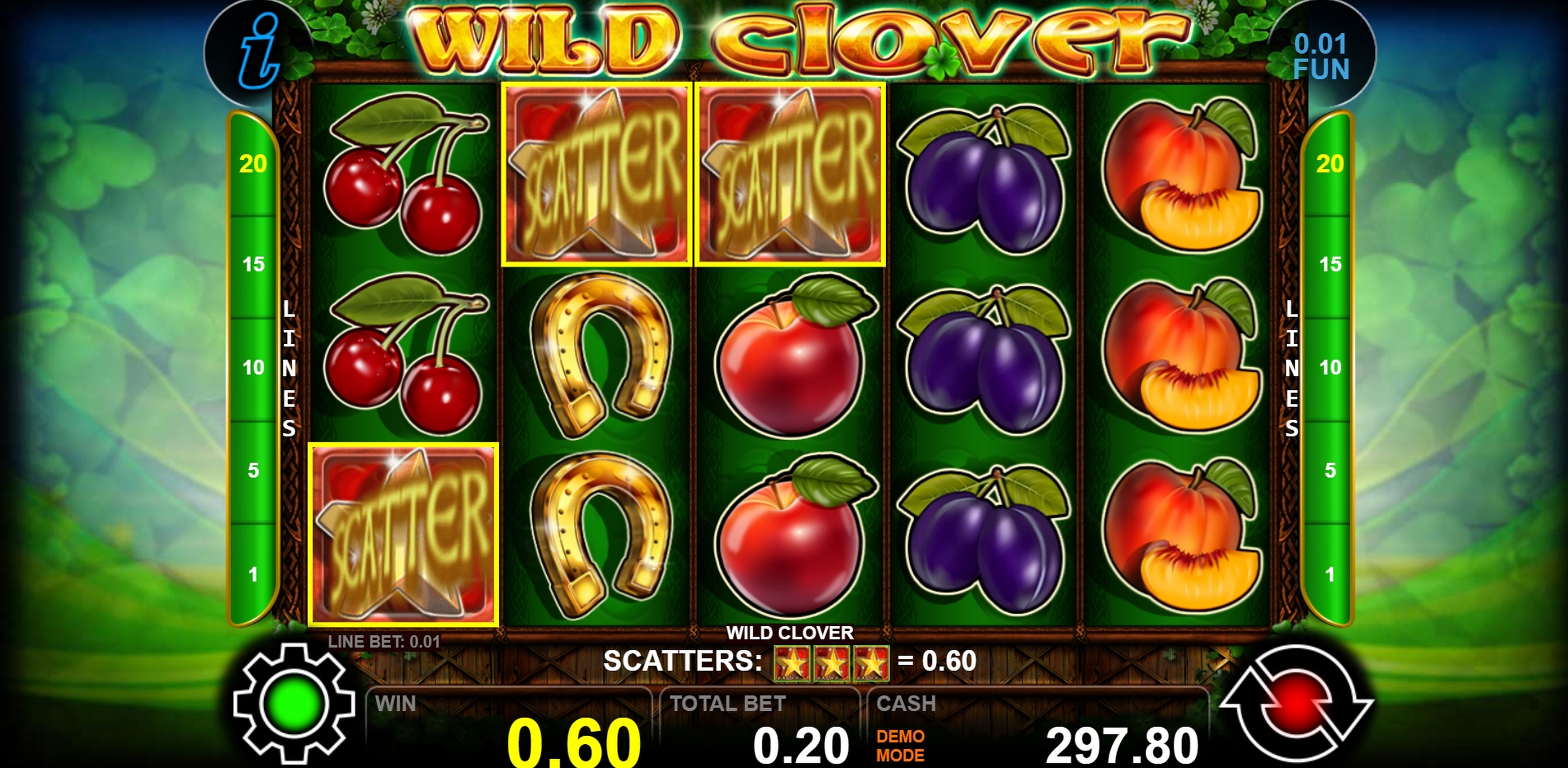 Win Money in Wild Clover Free Slot Game by casino technology