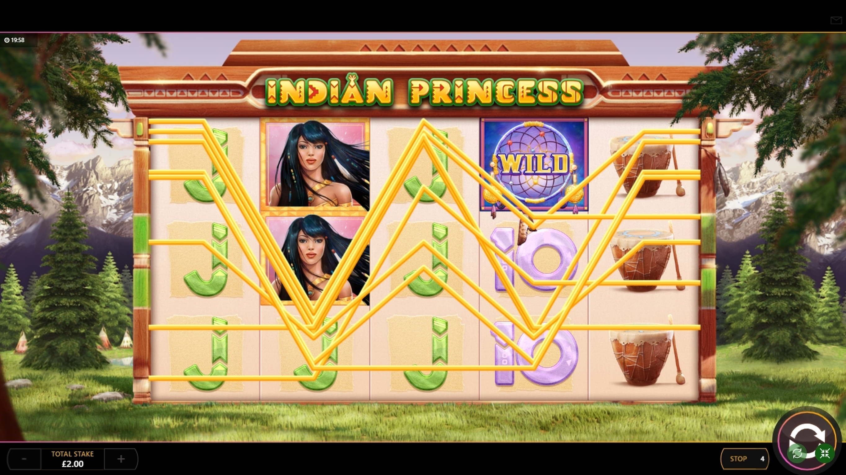 Win Money in Indian Princess Free Slot Game by Cayetano Gaming