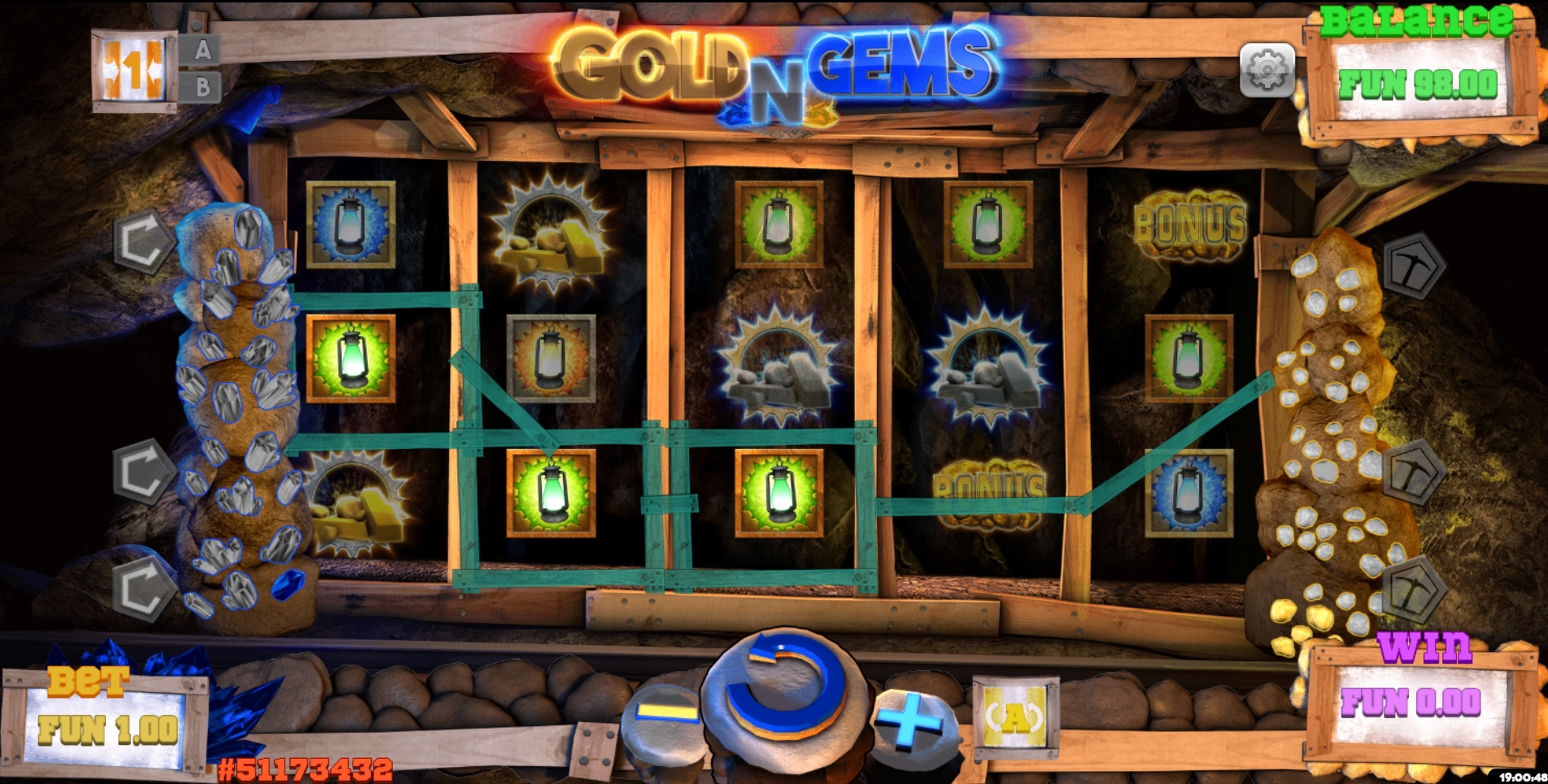 Win Money in Gold and Gems Free Slot Game by Concept Gaming
