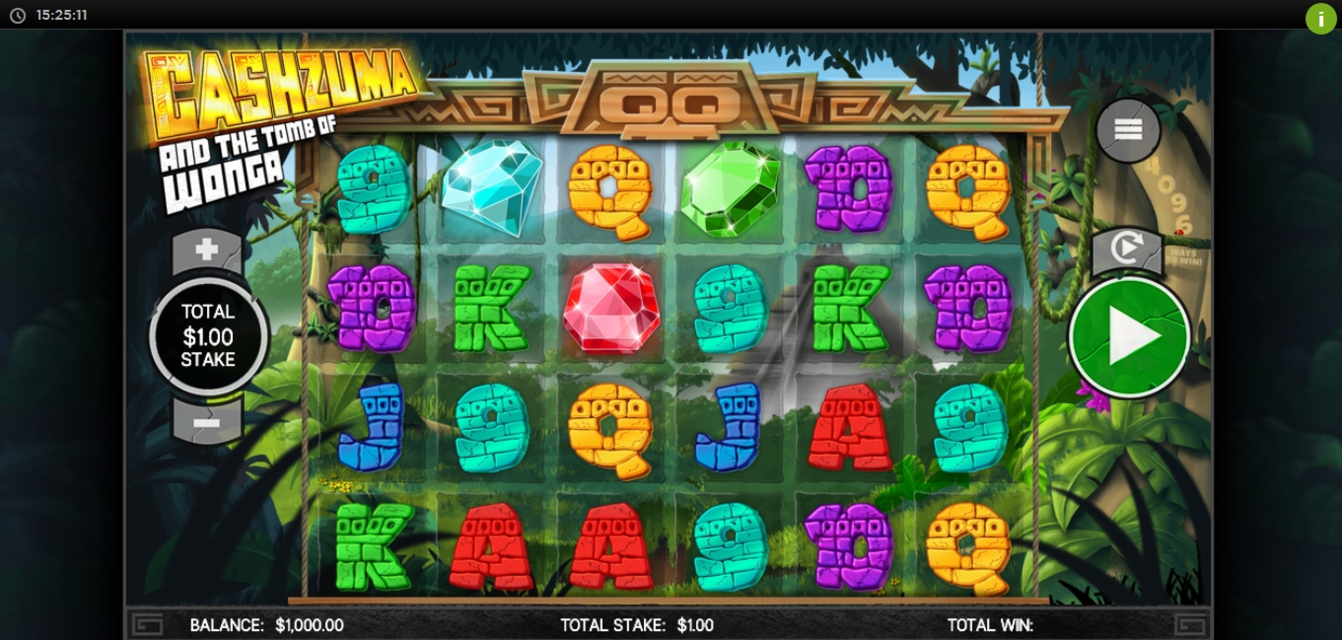 Reels in Cashzuma Slot Game by CORE Gaming