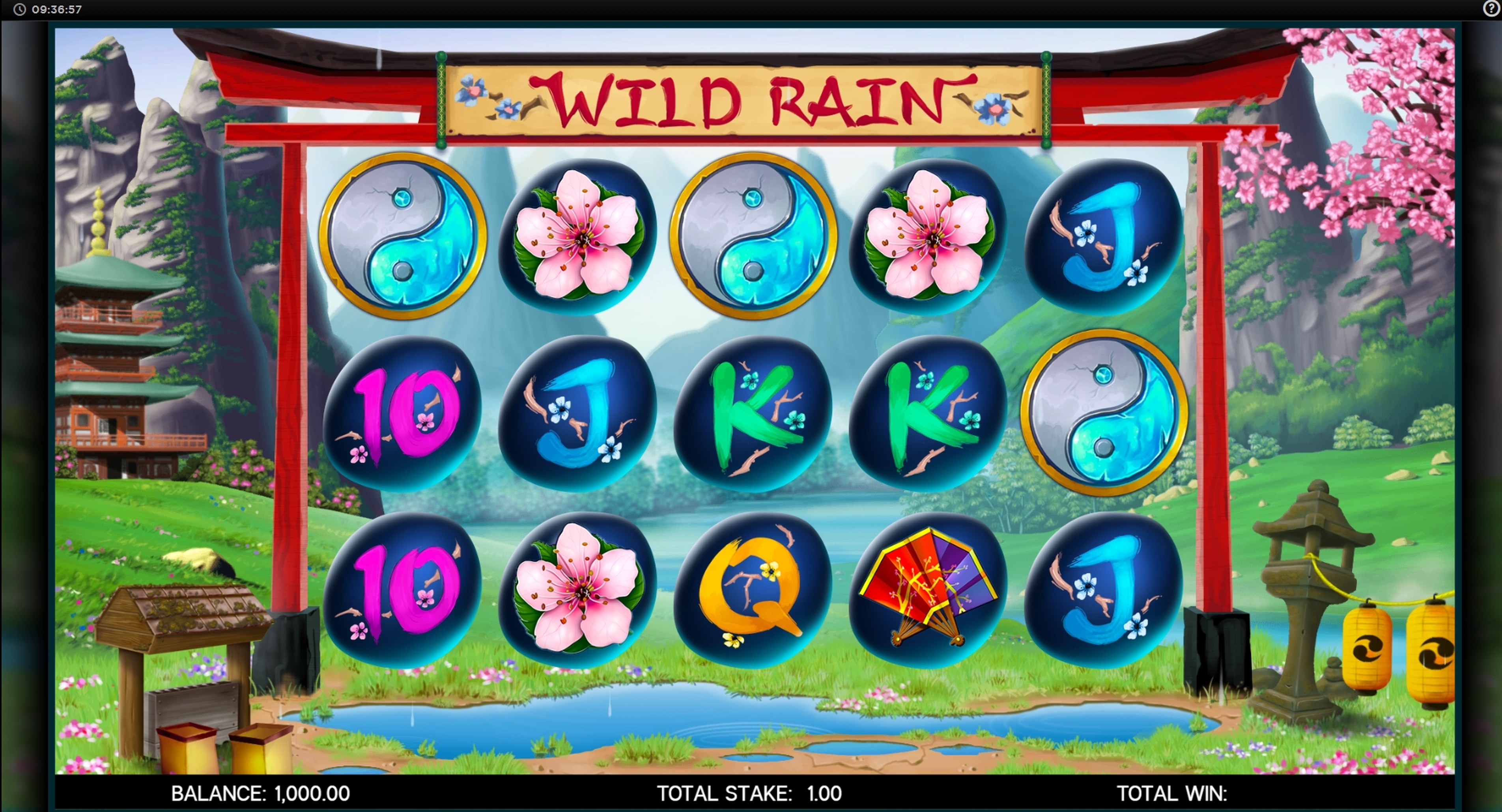 Reels in Wild Rain Slot Game by CORE Gaming