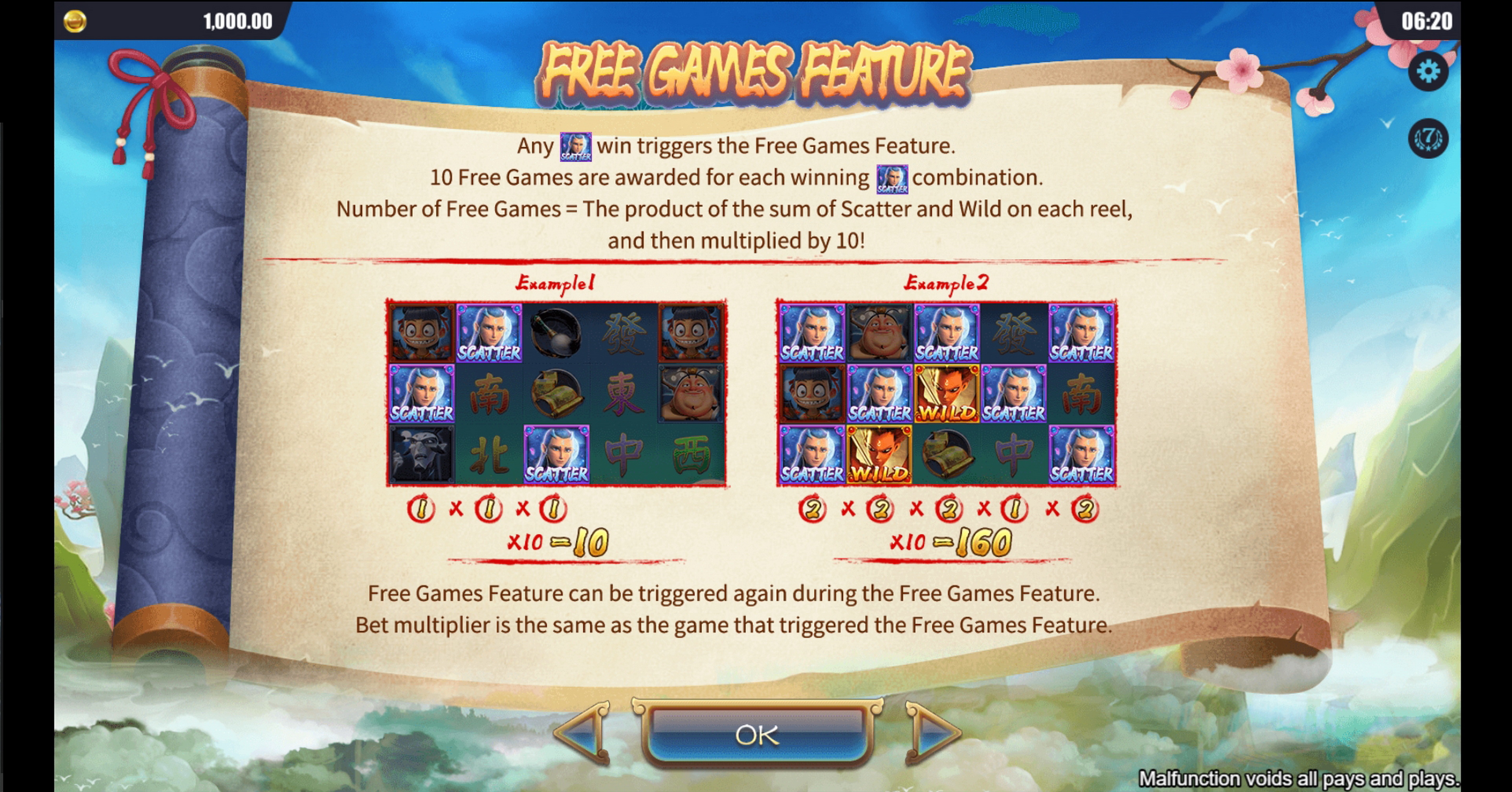 Info of NeZha Legend Slot Game by Dreamtech Gaming