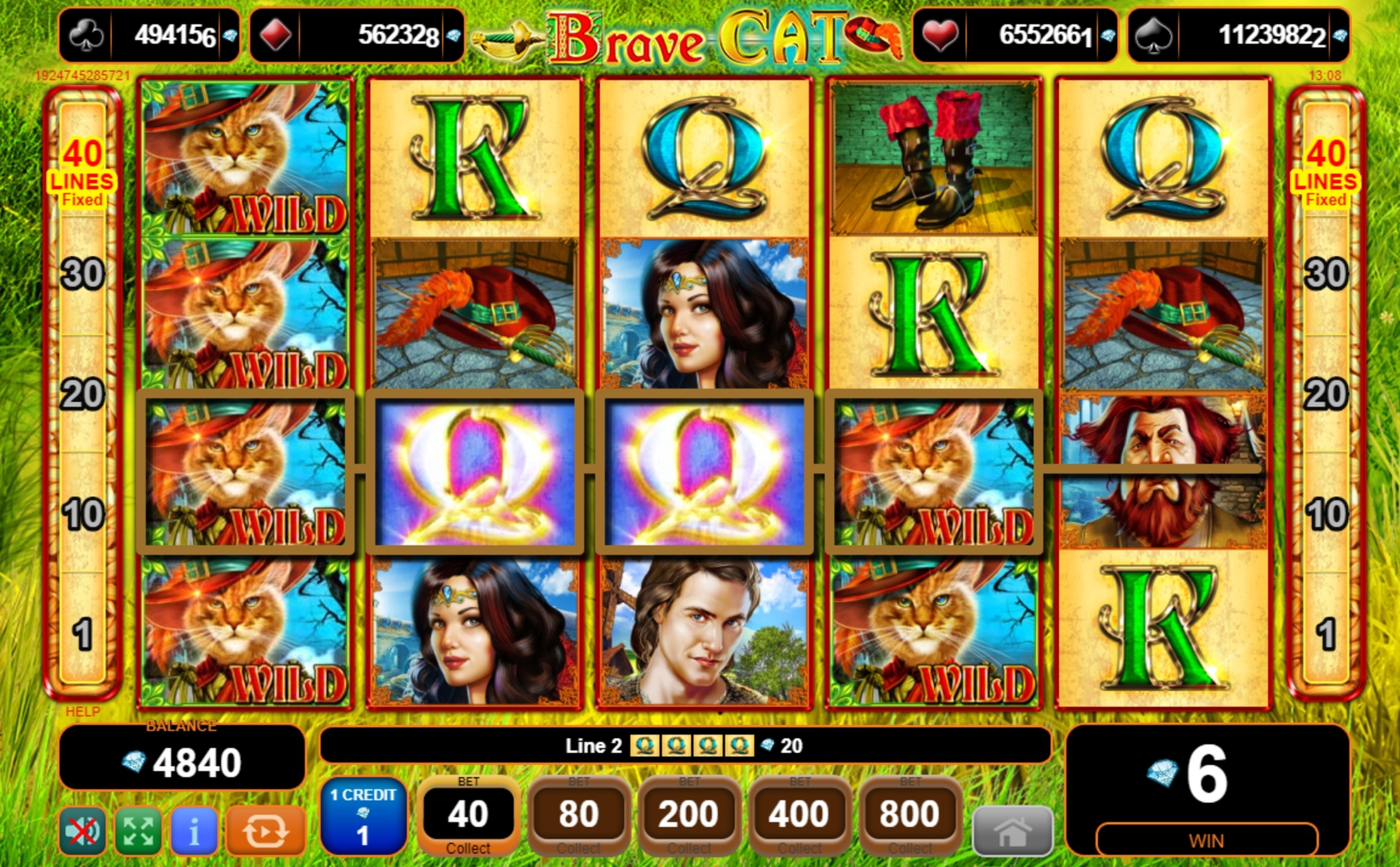 Win Money in Brave Cat Free Slot Game by EGT