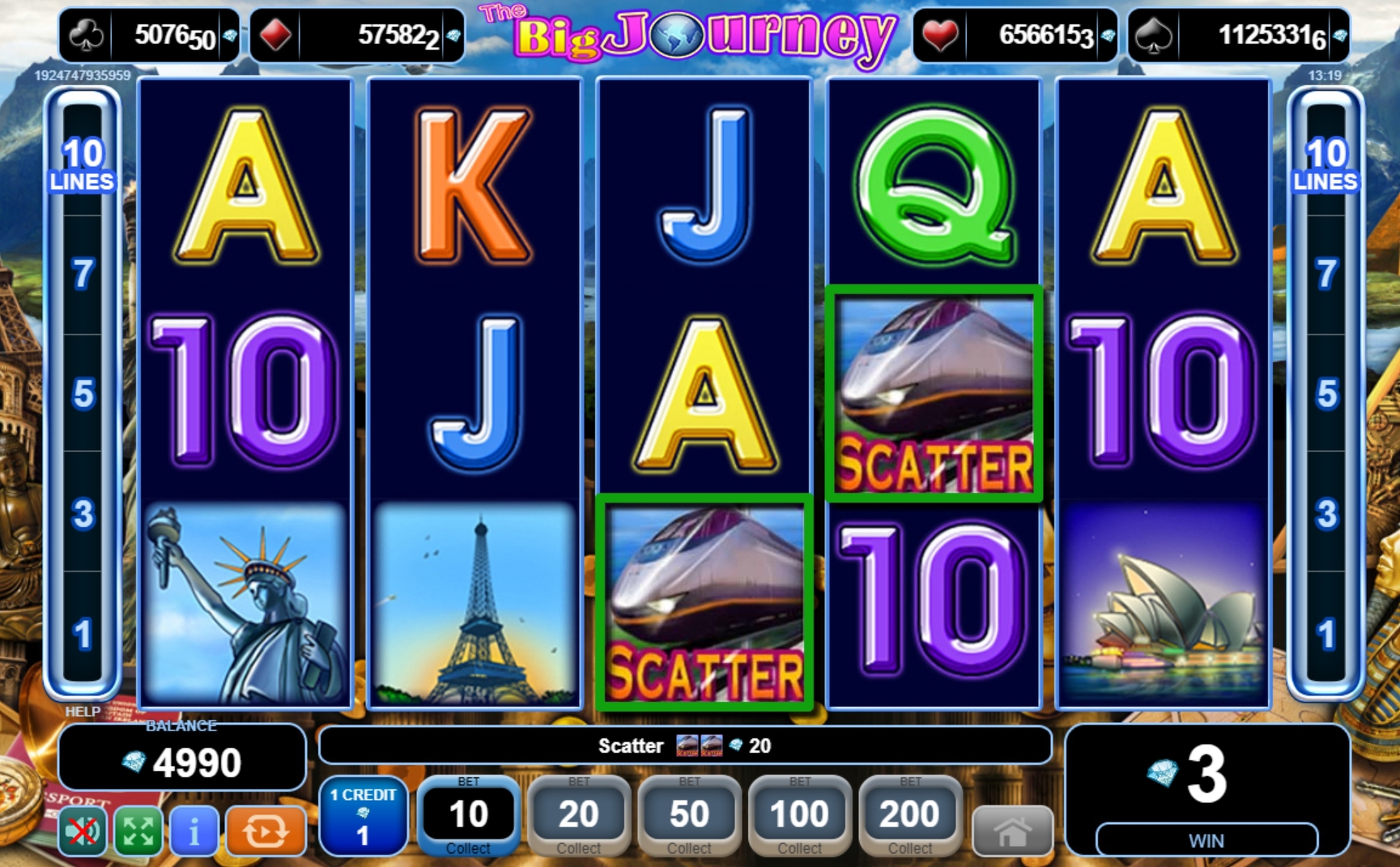 Win Money in The Big Journey Free Slot Game by EGT