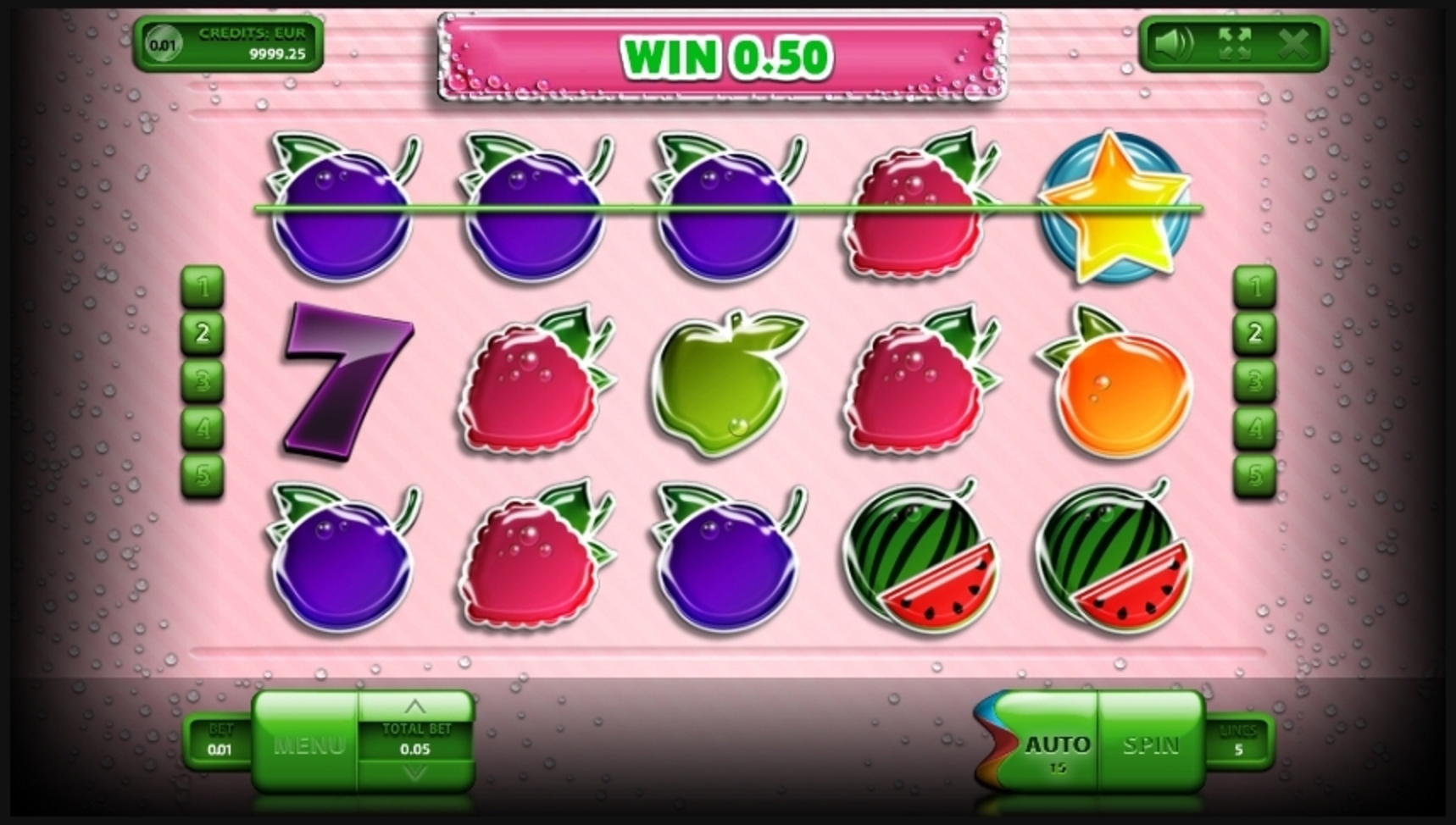 Win Money in Sparkling Fresh Free Slot Game by Endorphina