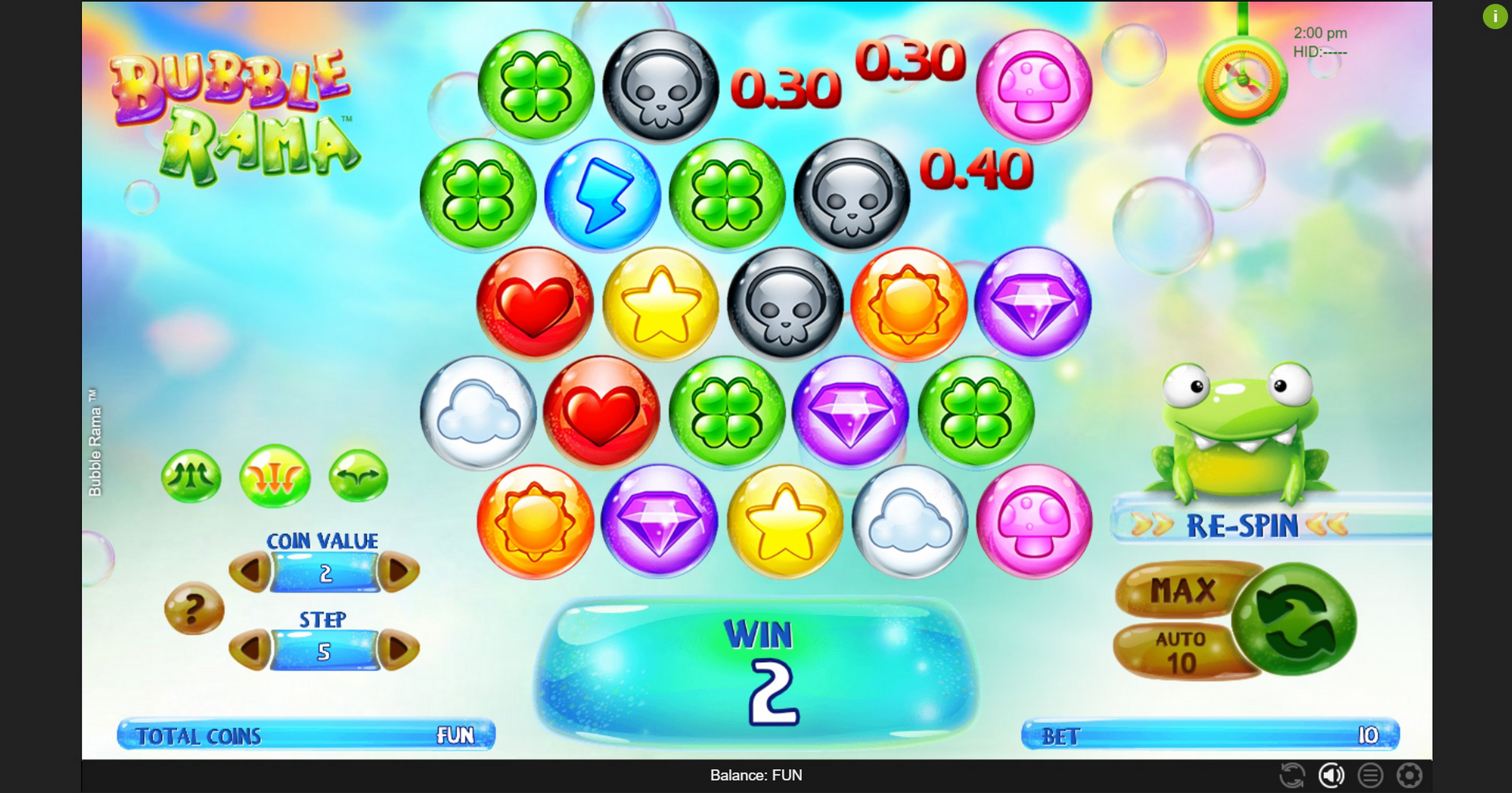 Win Money in Bubble Rama Free Slot Game by Espresso Games