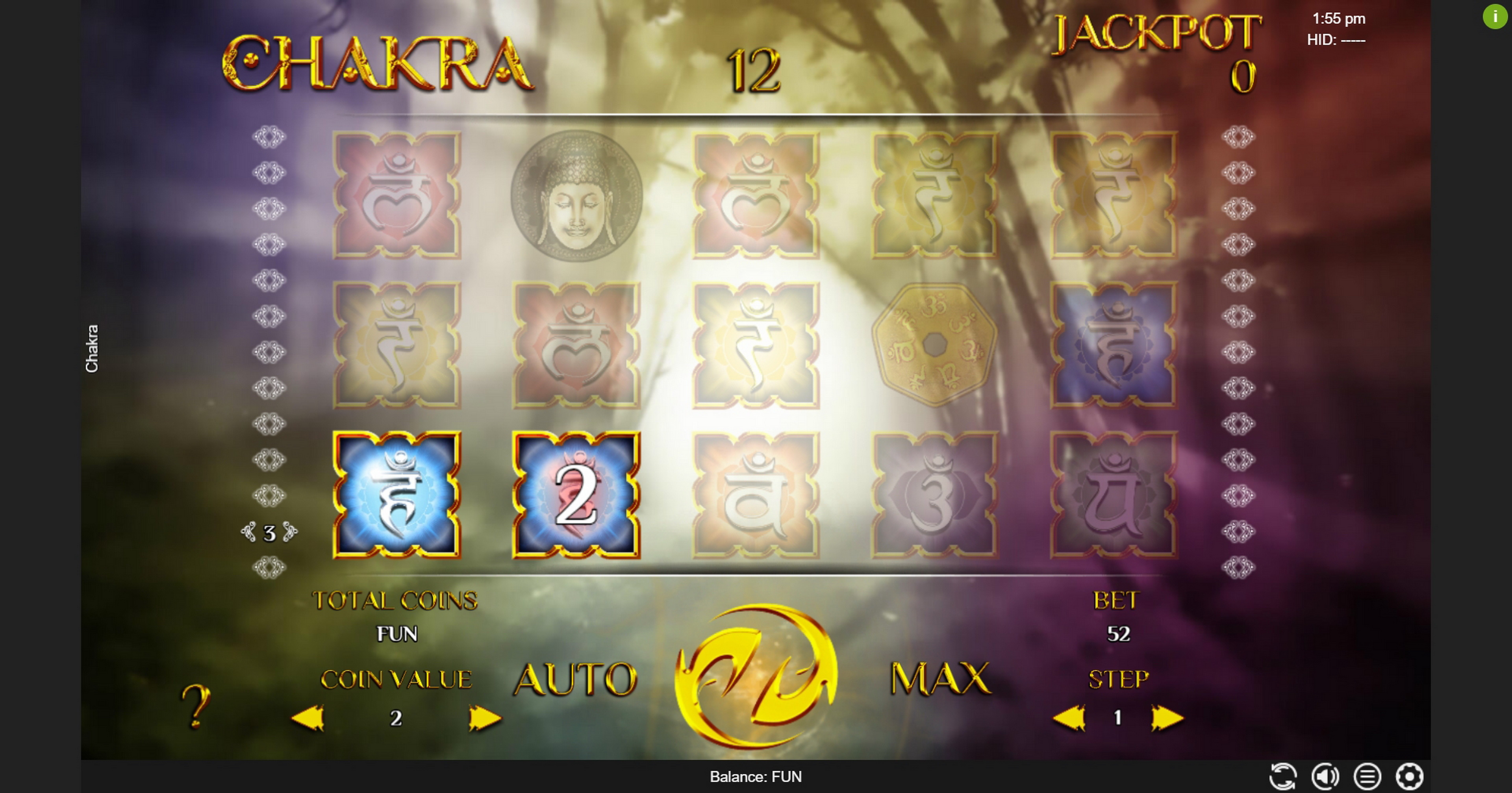 Win Money in Chakra Free Slot Game by Espresso Games
