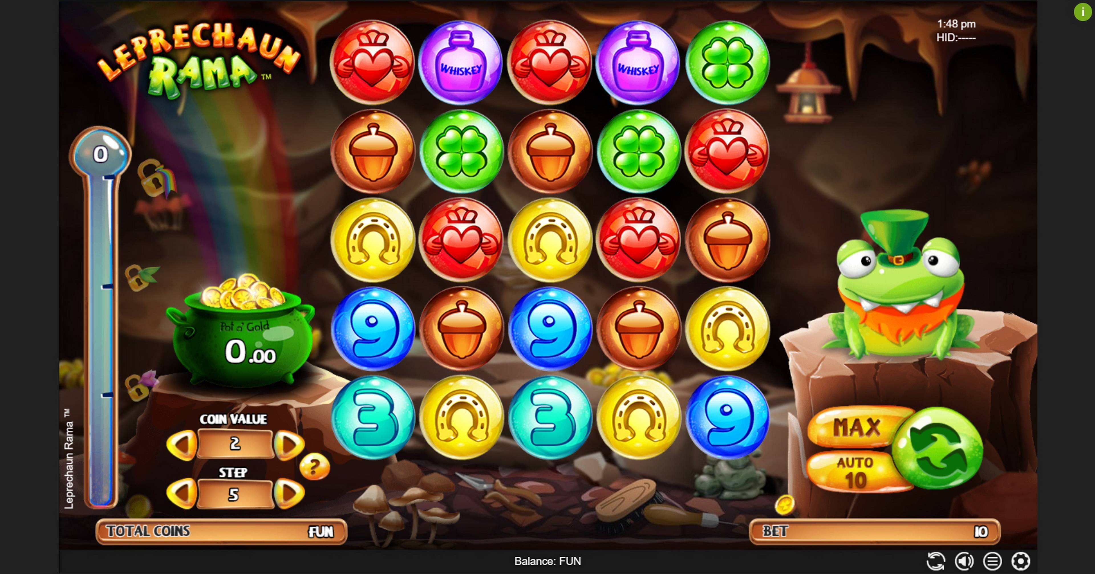 Reels in Leprechaun Rama Slot Game by Espresso Games