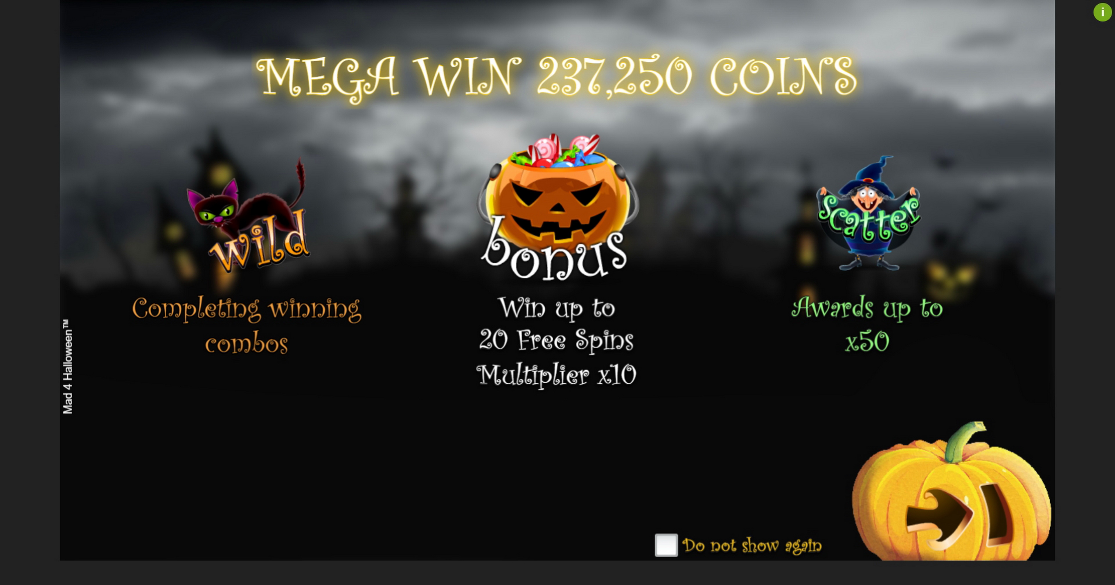 Play Mad 4 Halloween Free Casino Slot Game by Espresso Games