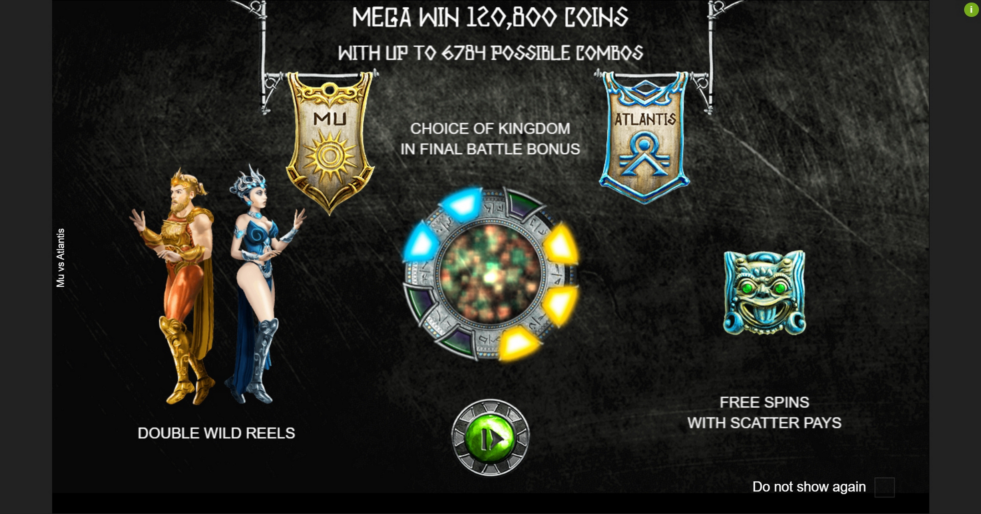Play Mu vs. Atlantis Free Casino Slot Game by Espresso Games