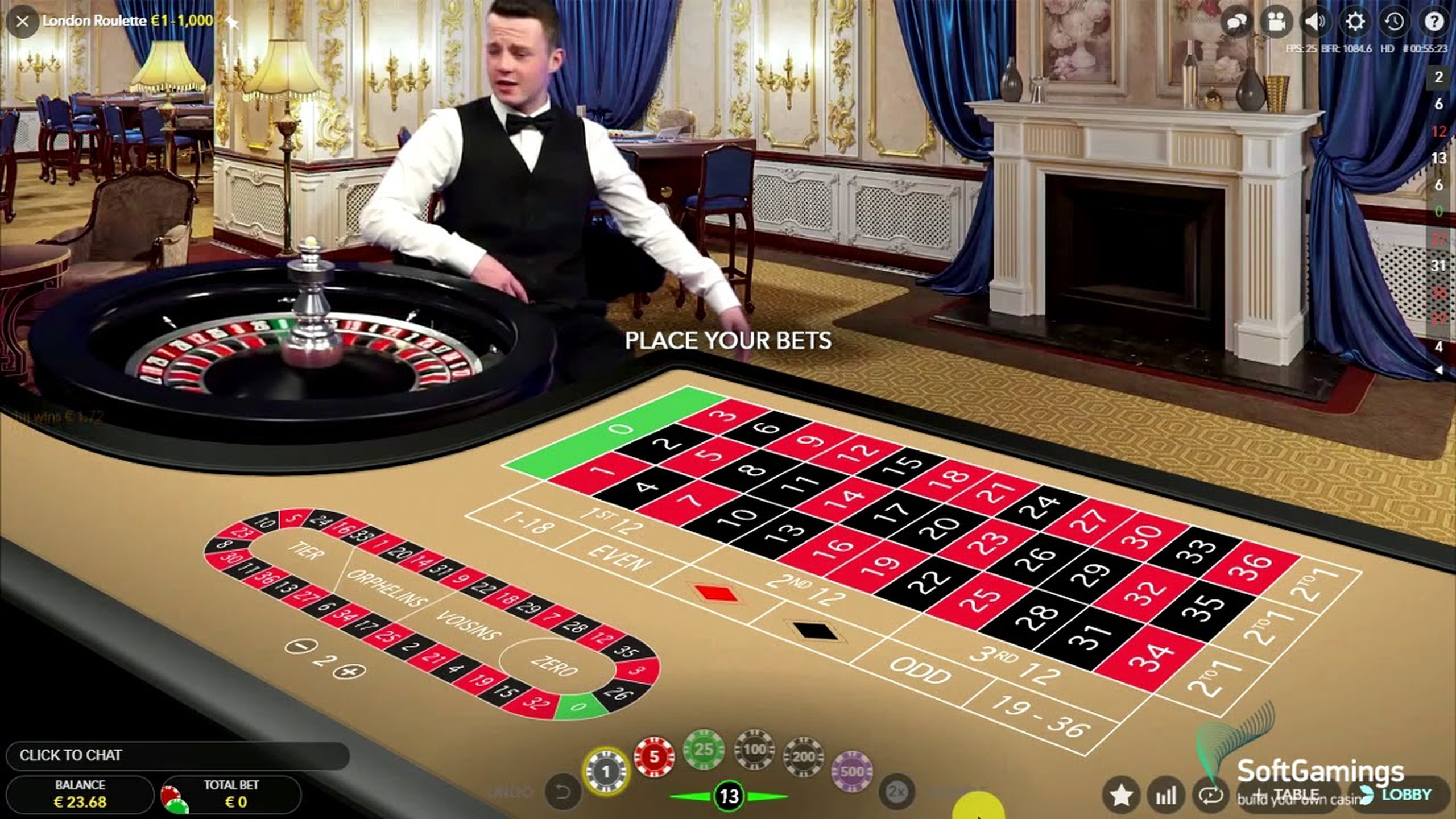 The London Roulette (Evolution Gaming) Online Slot Demo Game by Evolution Gaming