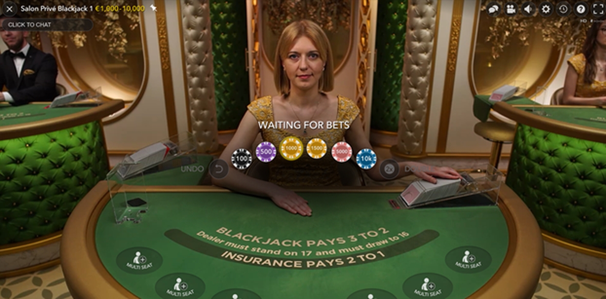 The Salon Prive Blackjack 3 Online Slot Demo Game by Evolution Gaming