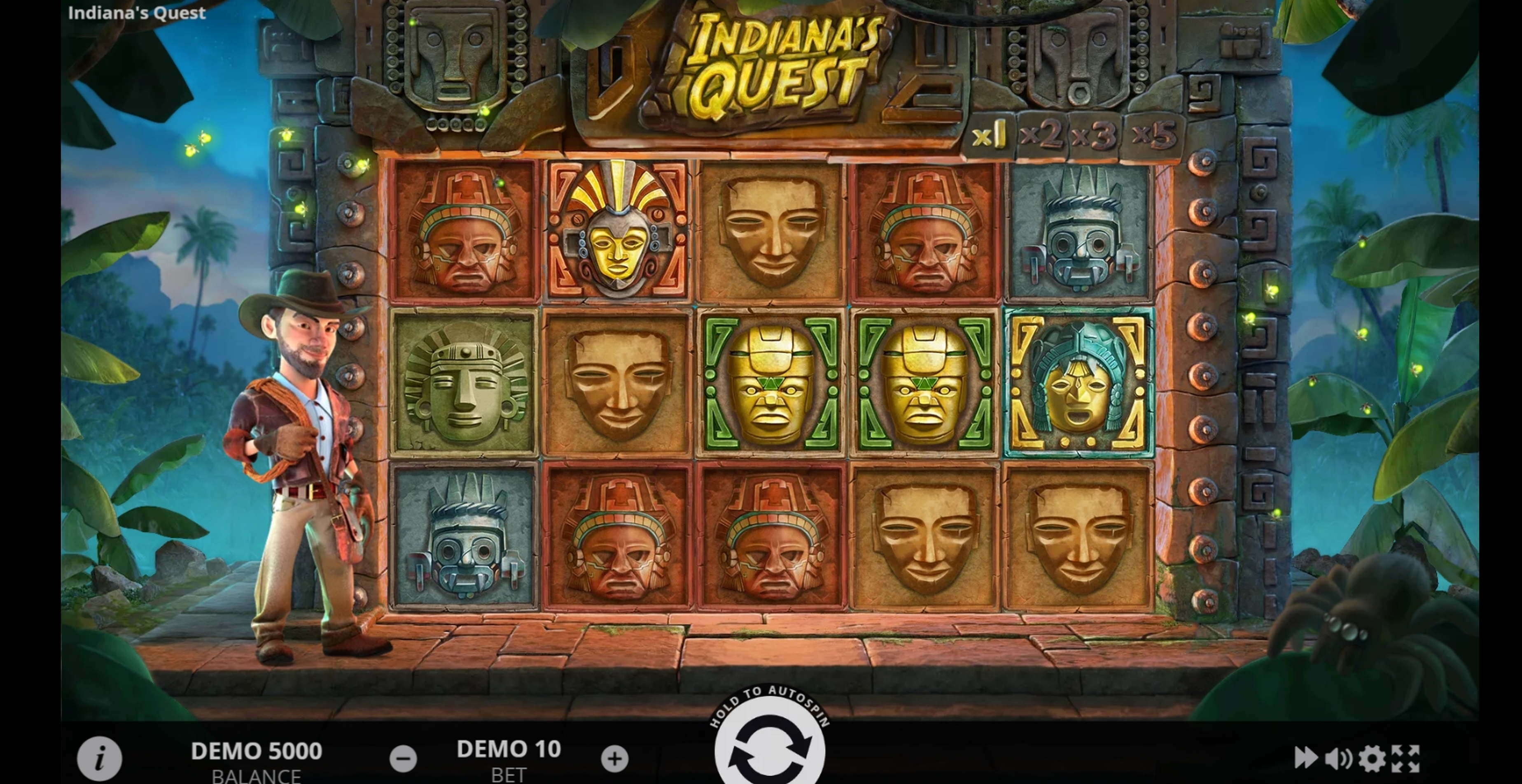 Reels in Indiana's Quest Slot Game by Evoplay Entertainment