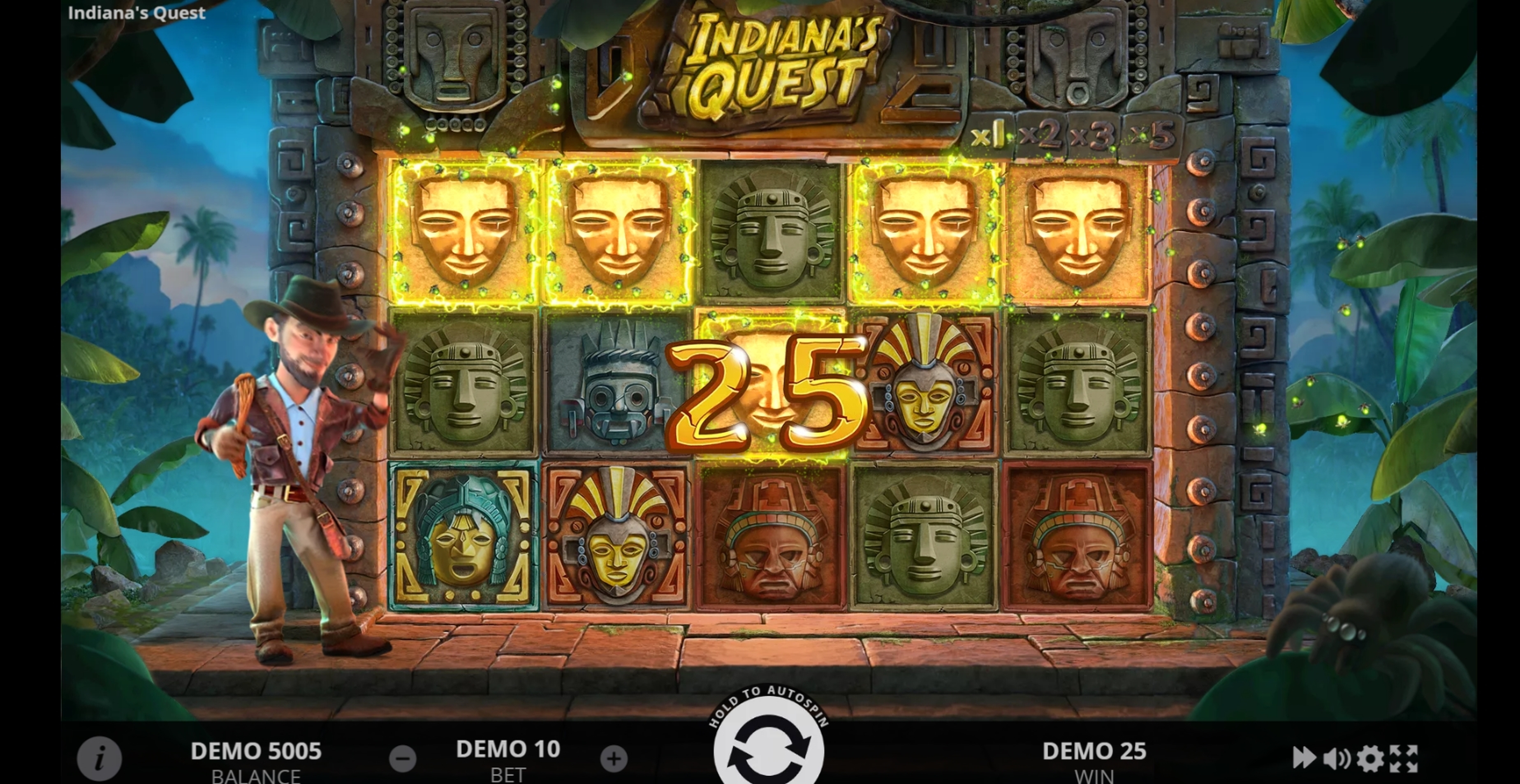 Win Money in Indiana's Quest Free Slot Game by Evoplay Entertainment