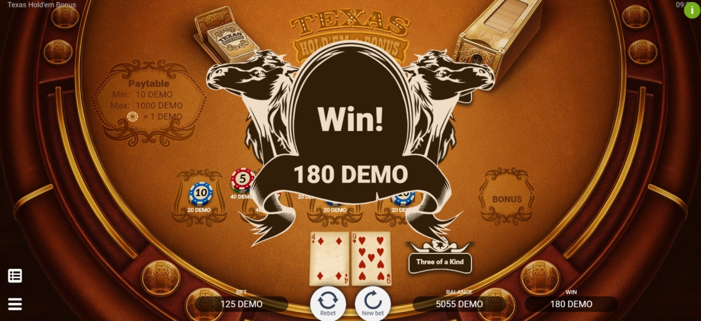 Win Money in Texas Holdem Bonus Free Slot Game by Evoplay Entertainment