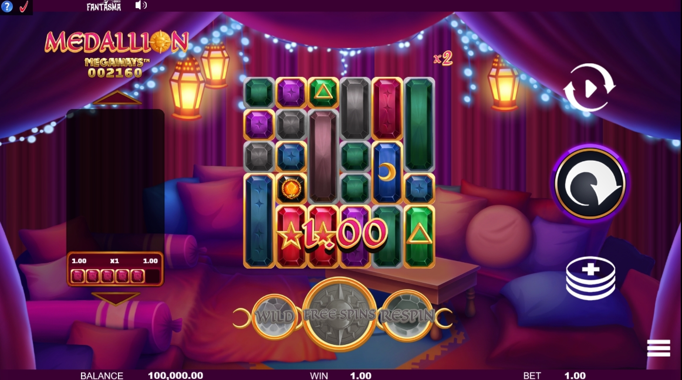 Win Money in Medallion Megaways Free Slot Game by Fantasma Games