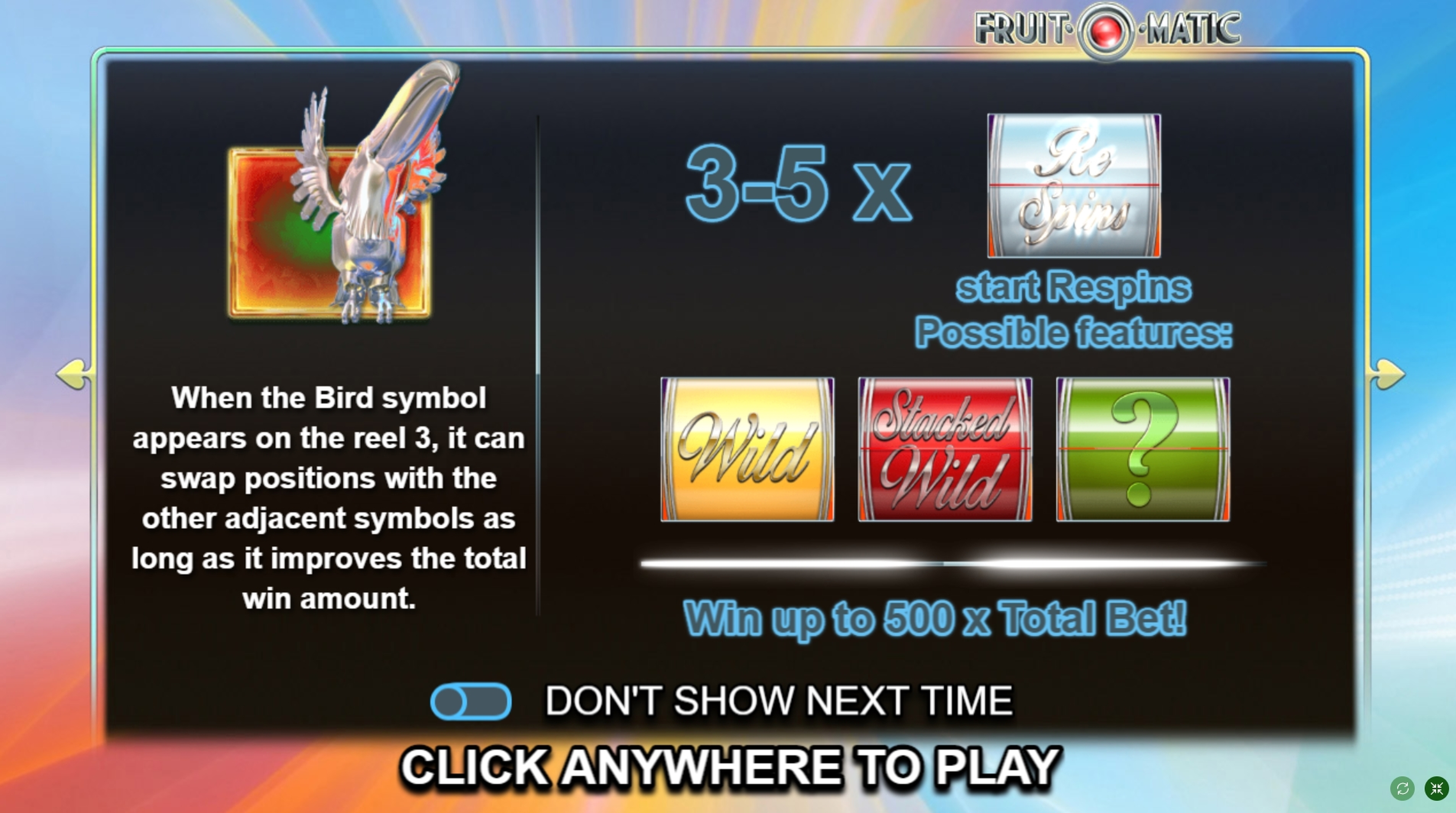 Play Fruit-O-Matic Free Casino Slot Game by FUGA Gaming