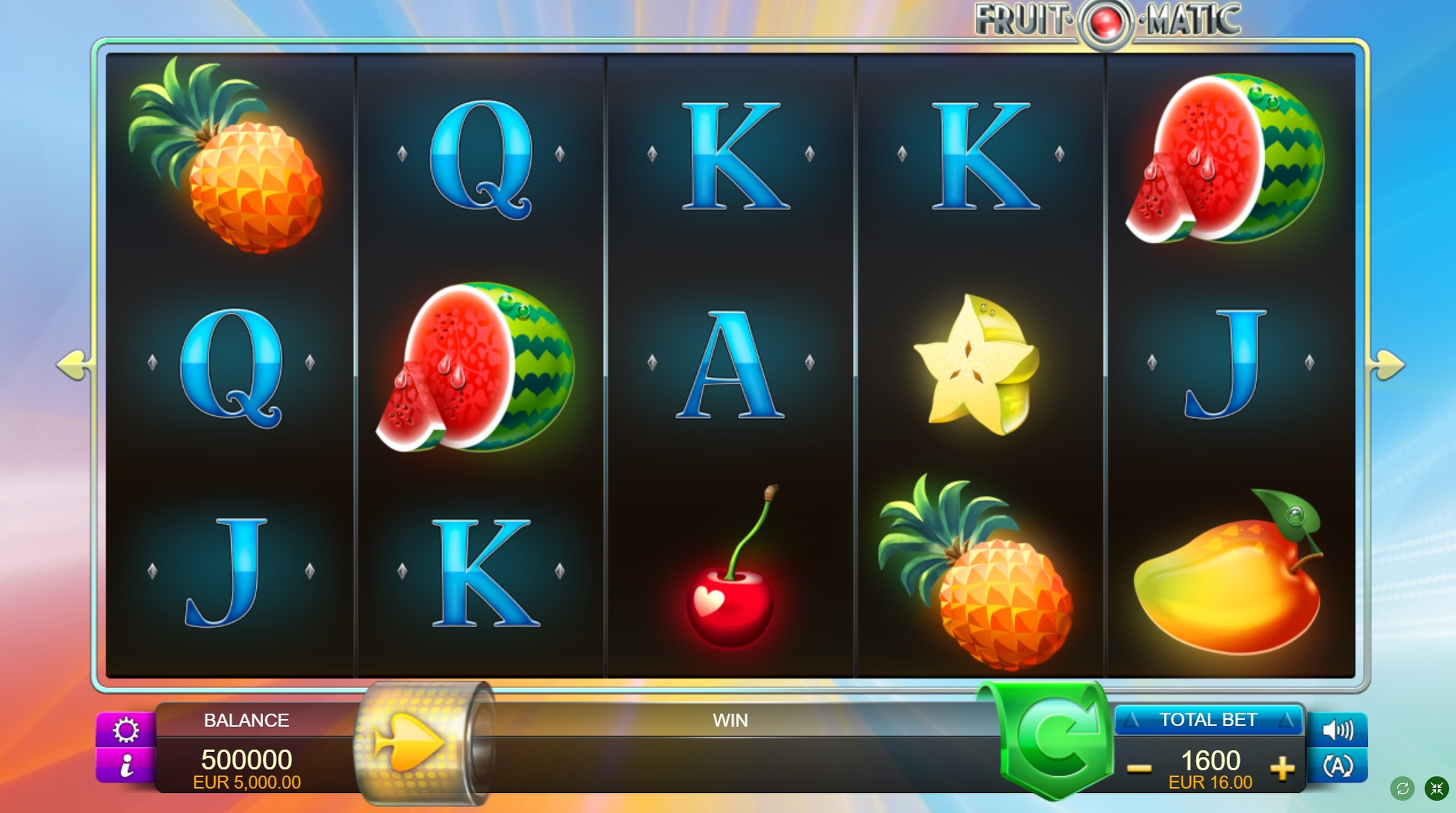 Reels in Fruit-O-Matic Slot Game by FUGA Gaming