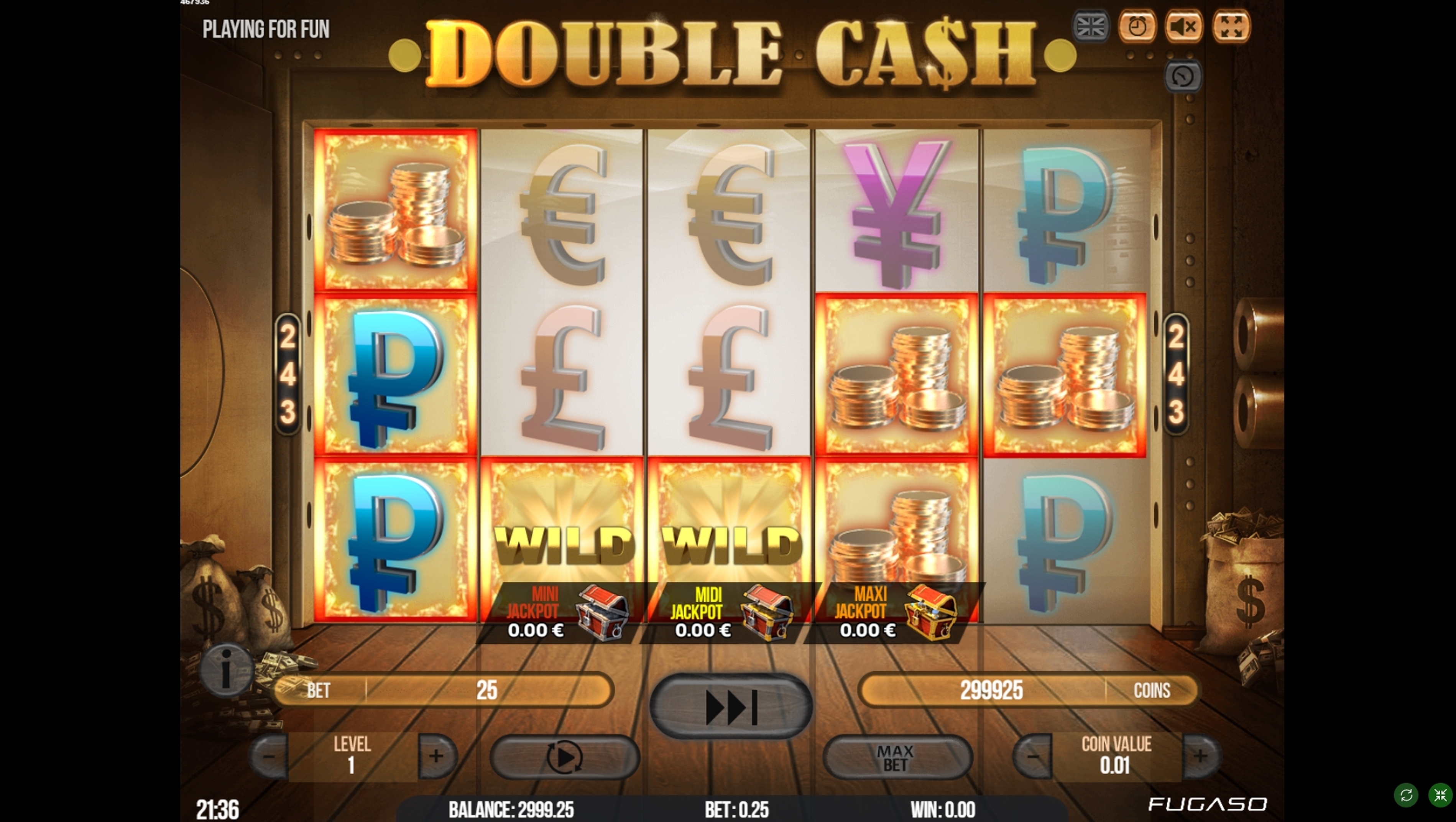 Win Money in Double Cash Free Slot Game by Fugaso