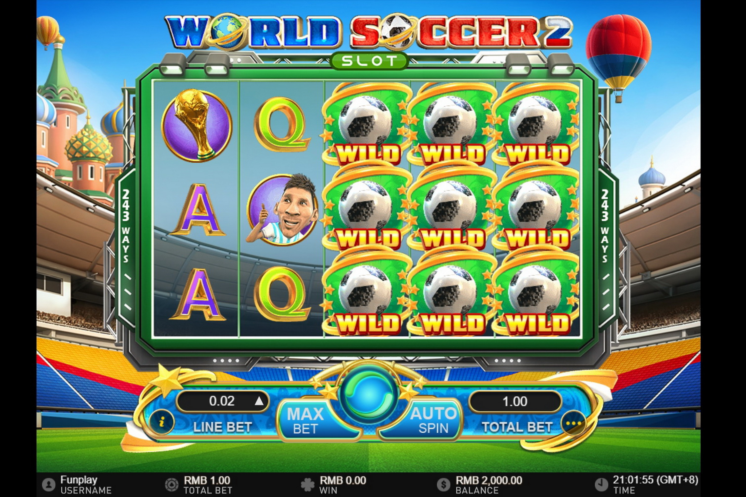 Reels in World Soccer Slot 2 Slot Game by Gameplay Interactive
