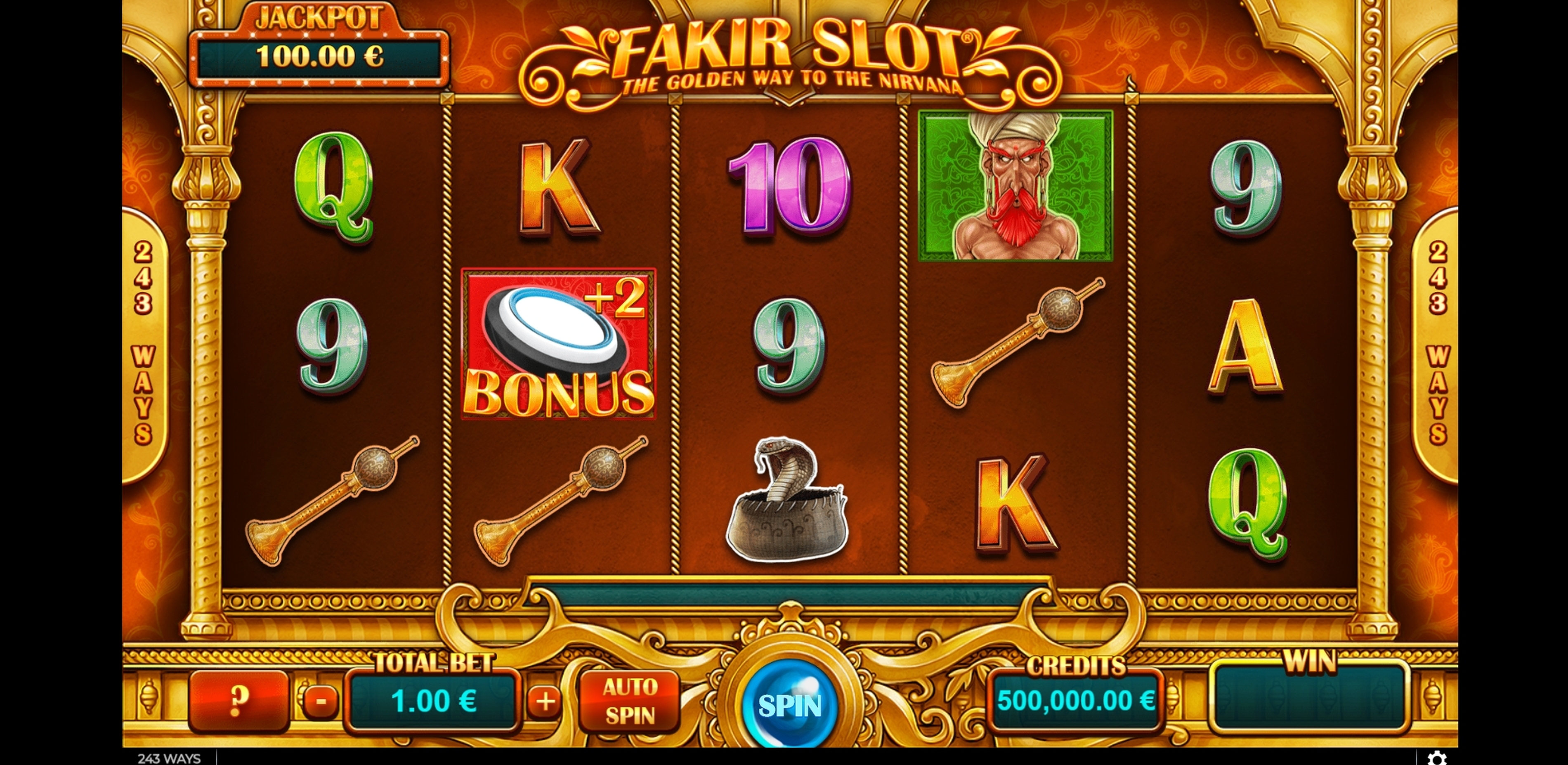Reels in Fakir Slot Slot Game by GAMING1