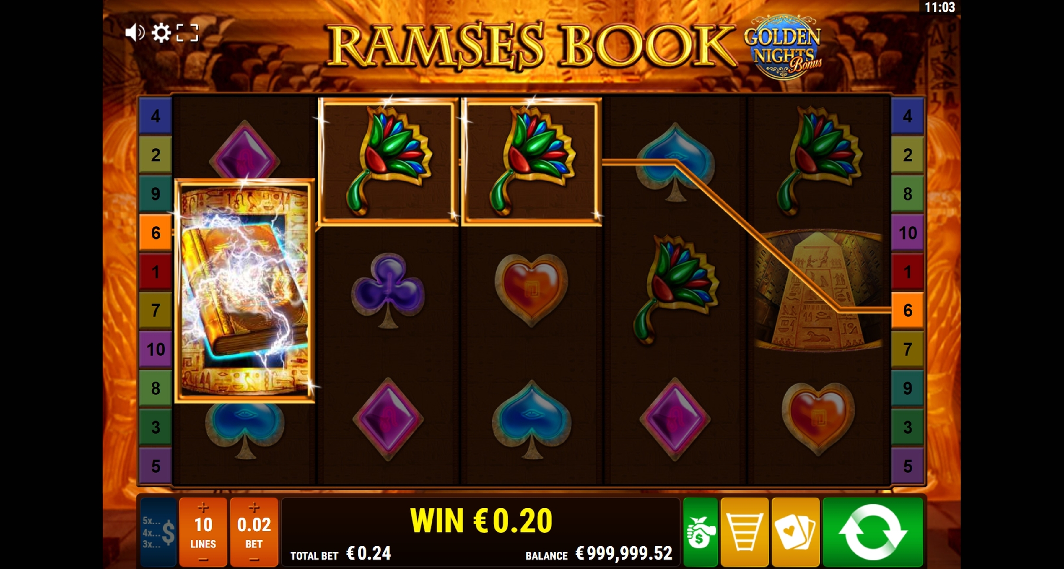 Win Money in Ramses Book GDN Free Slot Game by Gamomat