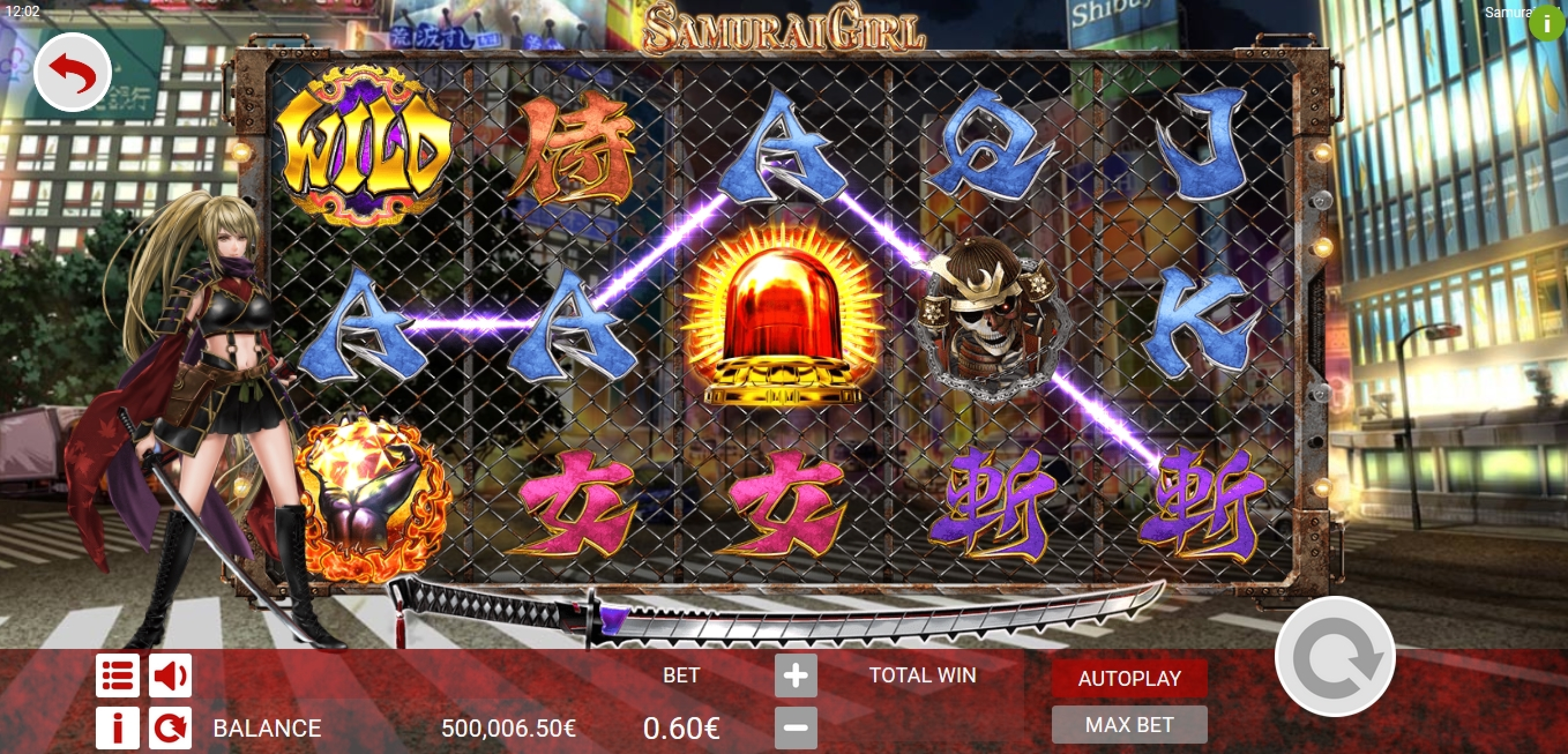 Win Money in Samurai Girl Free Slot Game by Ganapati