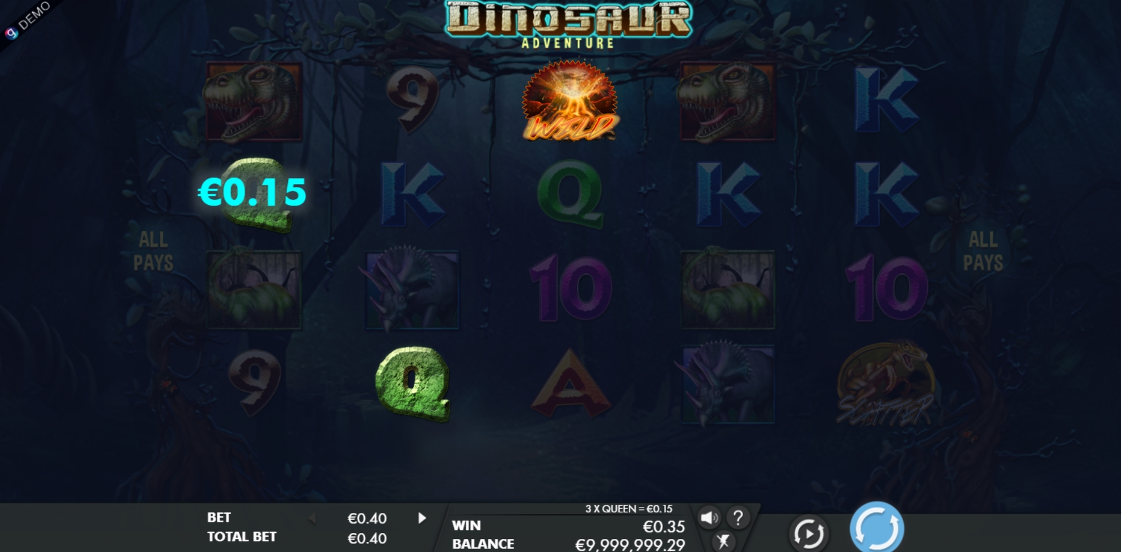 Win Money in Dinosaur Adventure Free Slot Game by Genesis Gaming