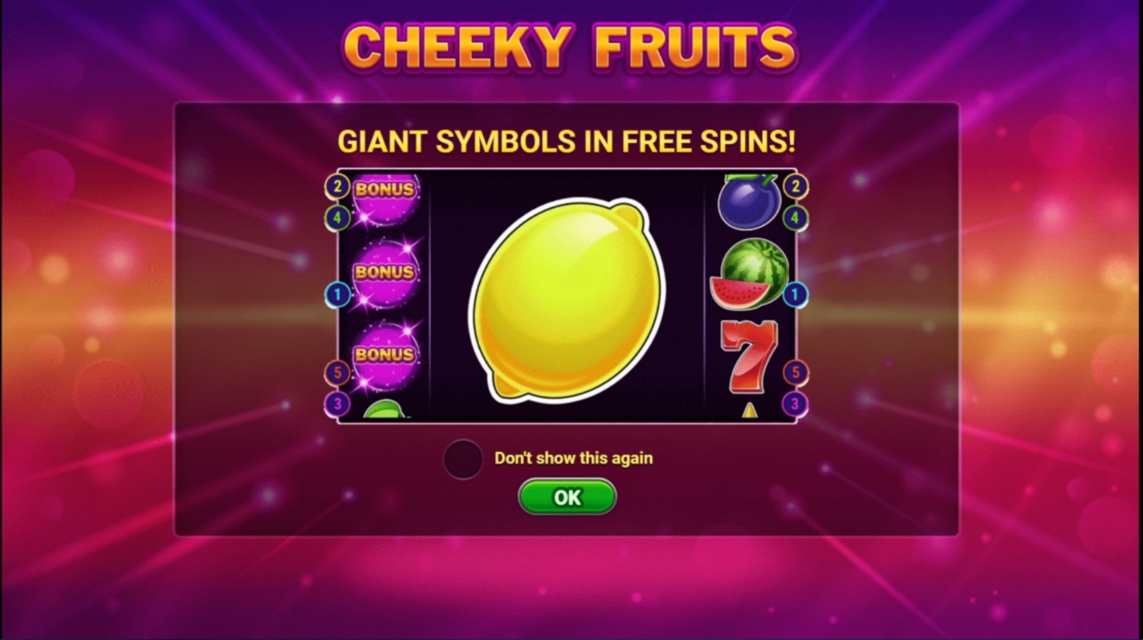 Play Cheeky Fruits Free Casino Slot Game by Gluck Games