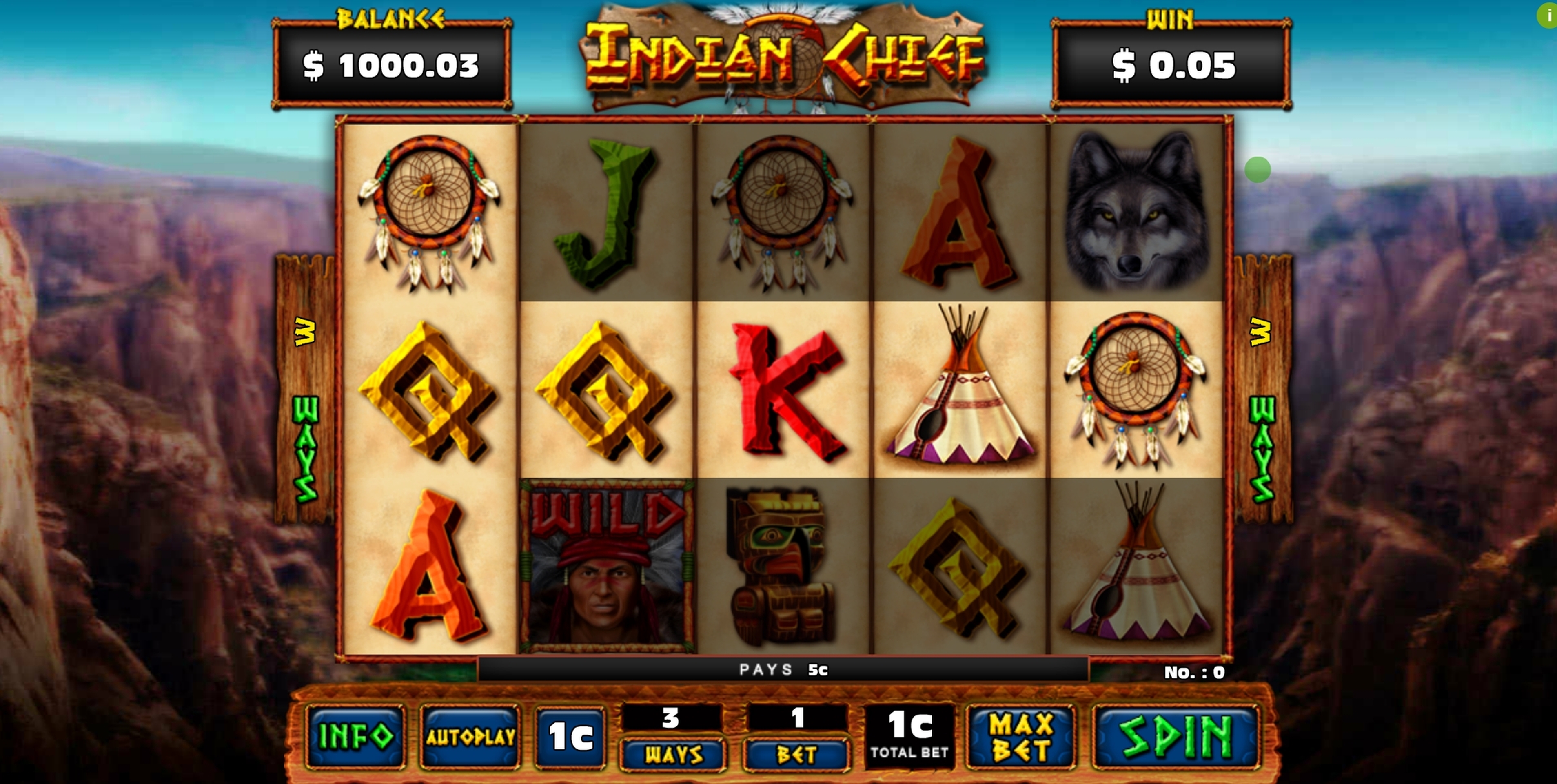Win Money in Indian Chief Free Slot Game by GMW