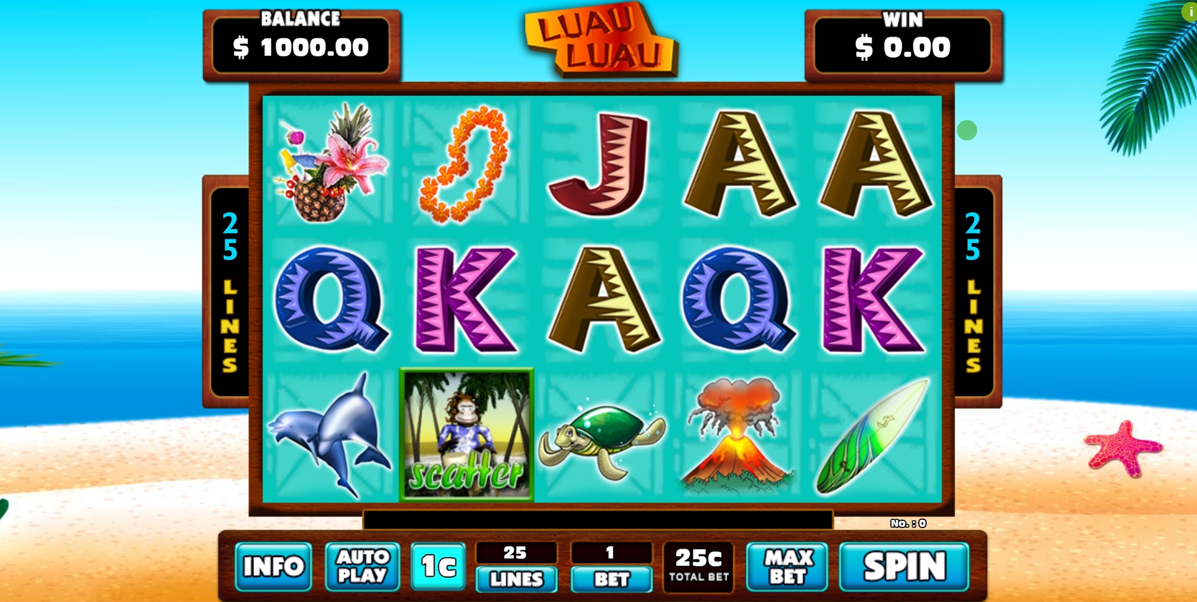 Reels in Luau Luau Slot Game by GMW