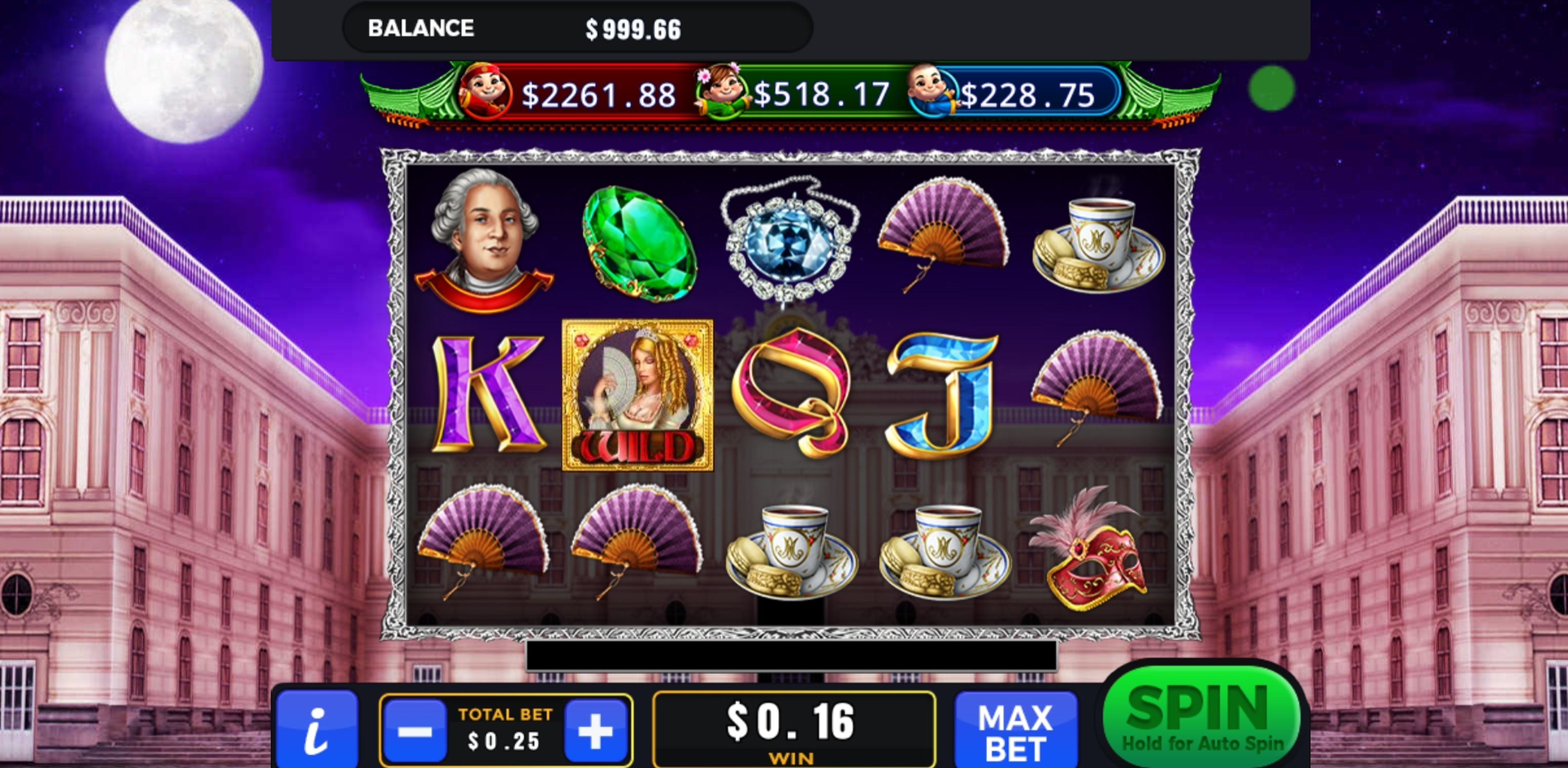 Win Money in Marie Antoinette's Riches Free Slot Game by GMW
