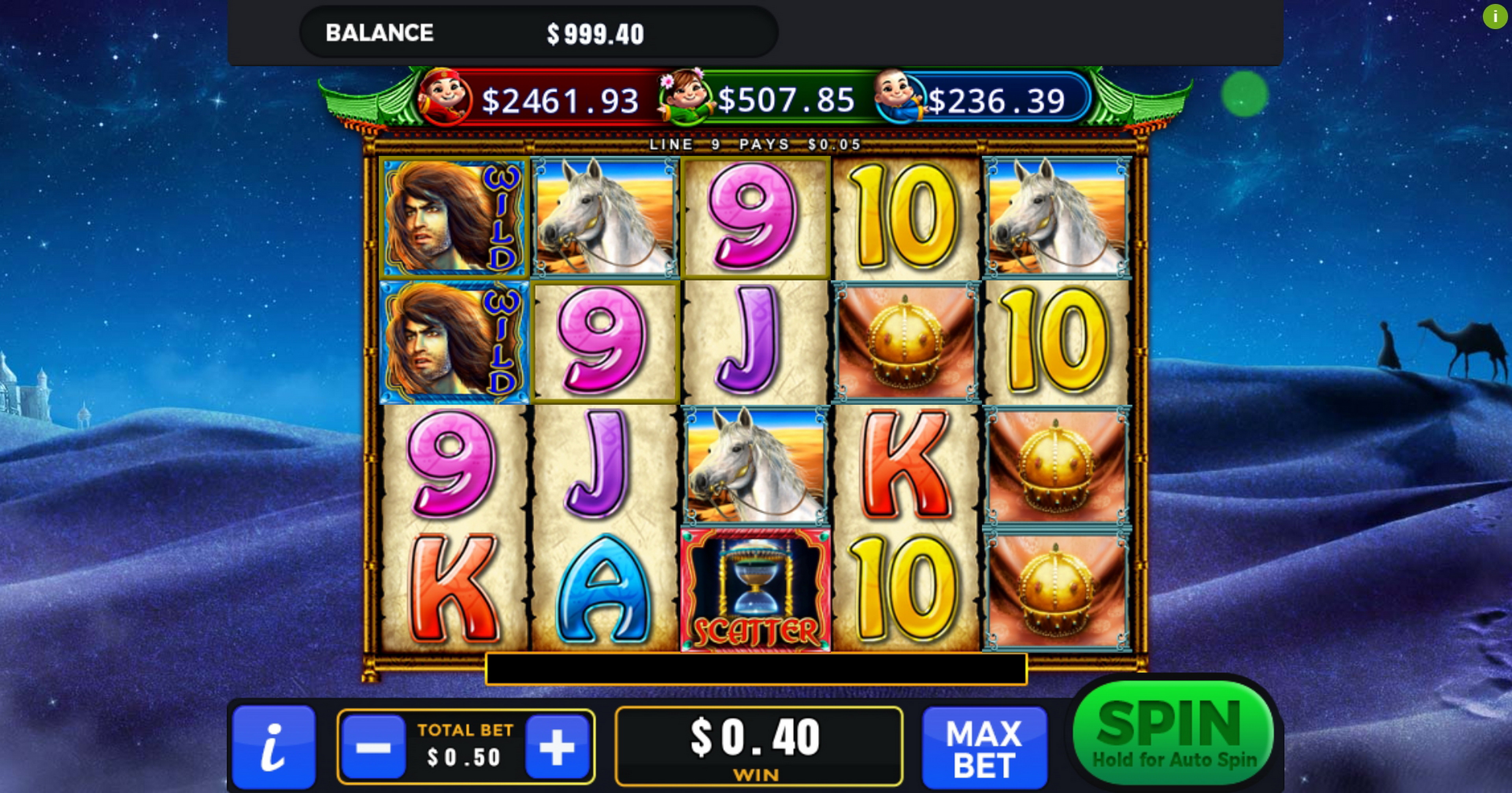 Win Money in Silken Sands Free Slot Game by GMW