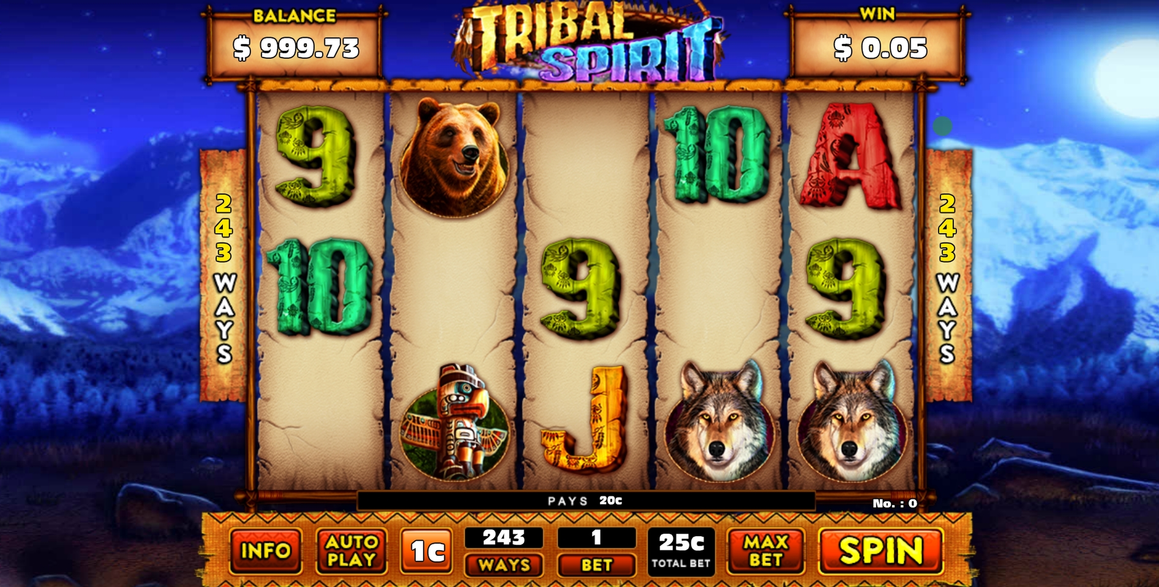 Win Money in Tribal Spirit Free Slot Game by GMW