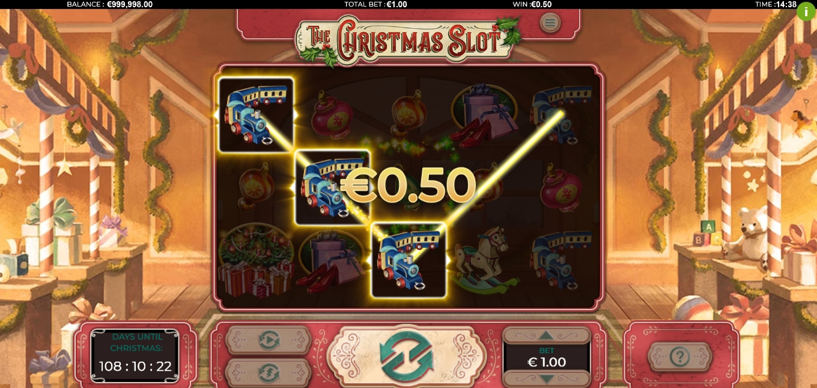 Win Money in The Christmas Slot Free Slot Game by Green Jade Games