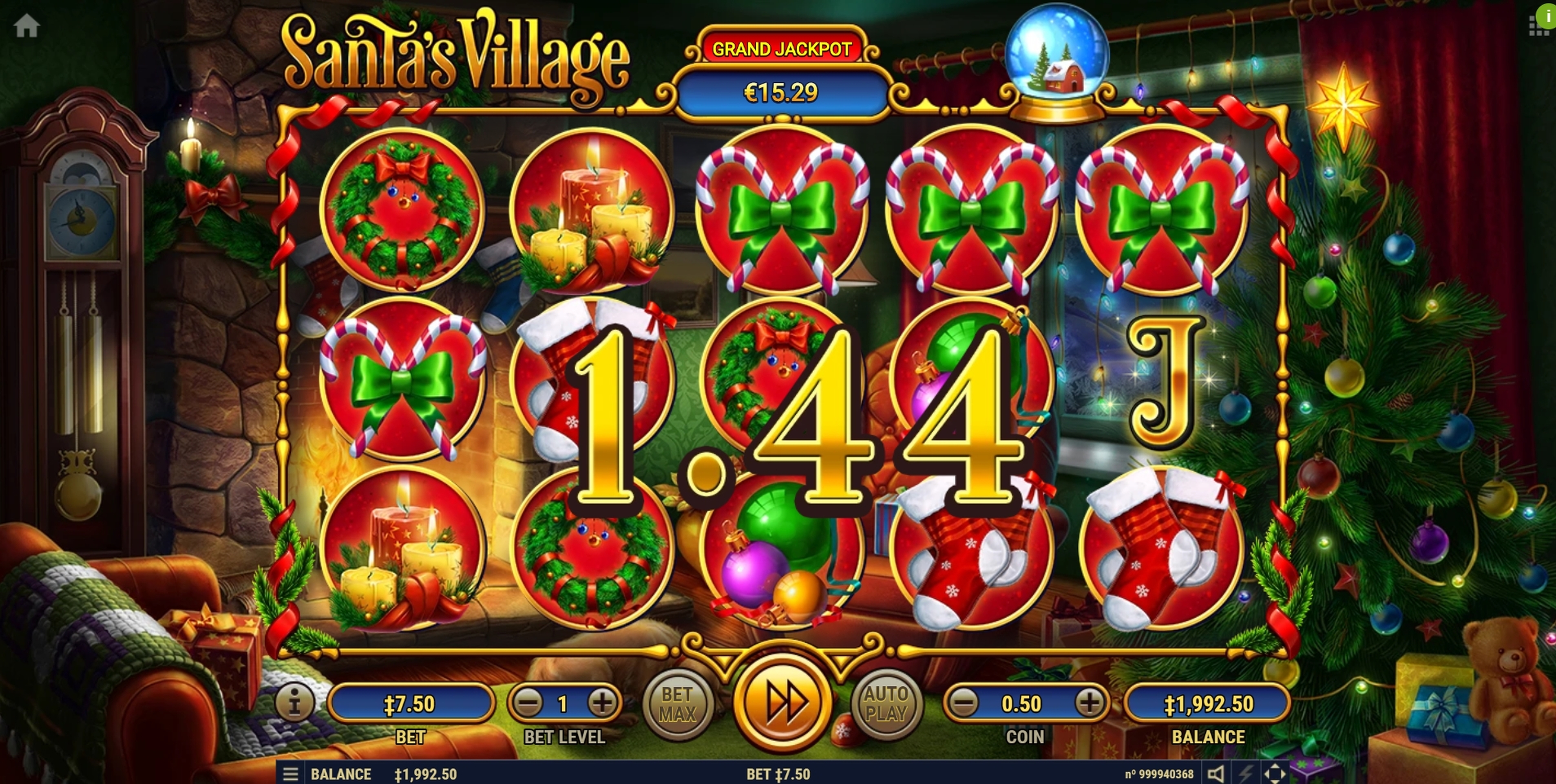 Win Money in Santa's Village Free Slot Game by Habanero