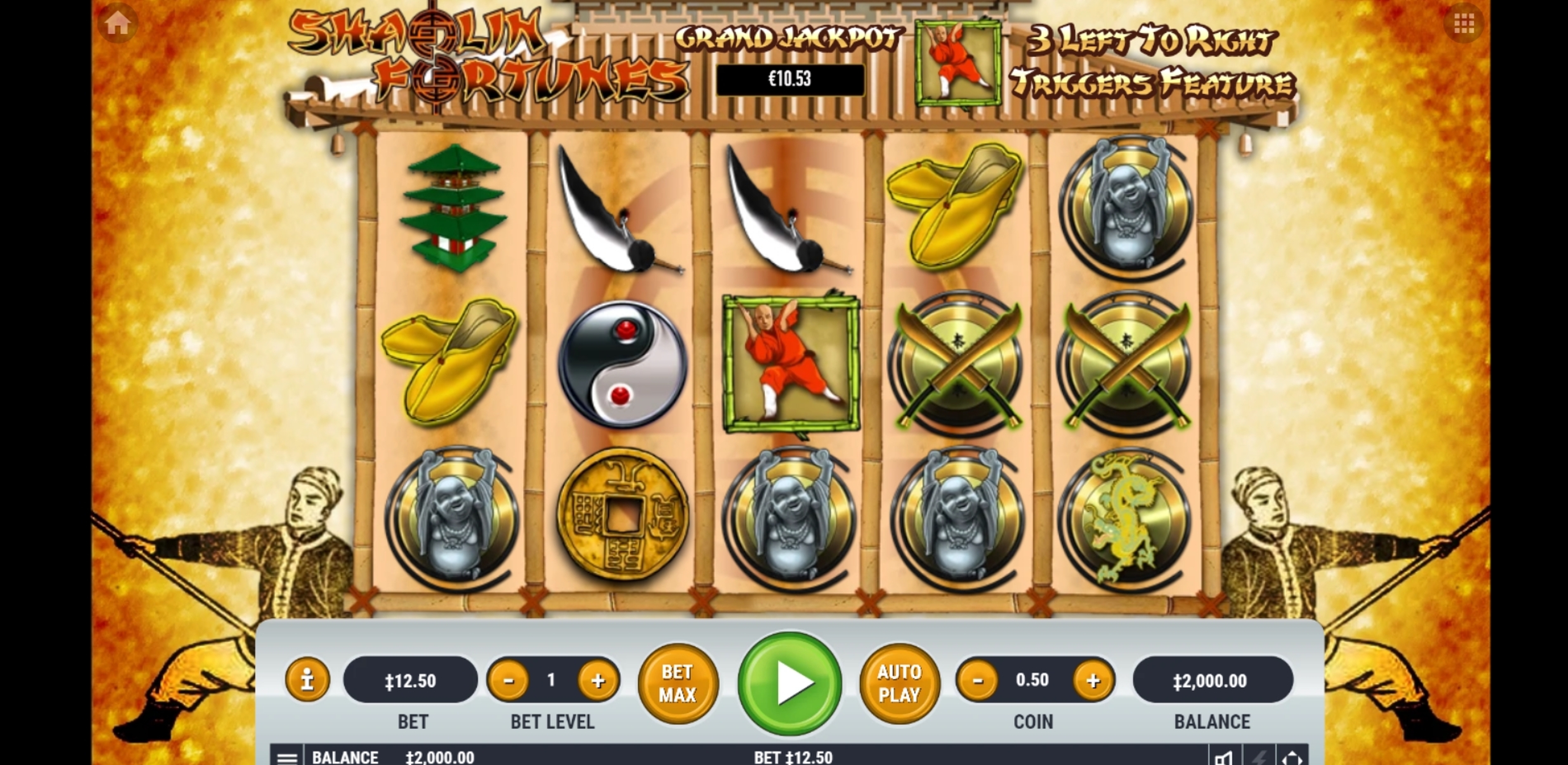 Reels in Shaolin Fortunes Slot Game by Habanero