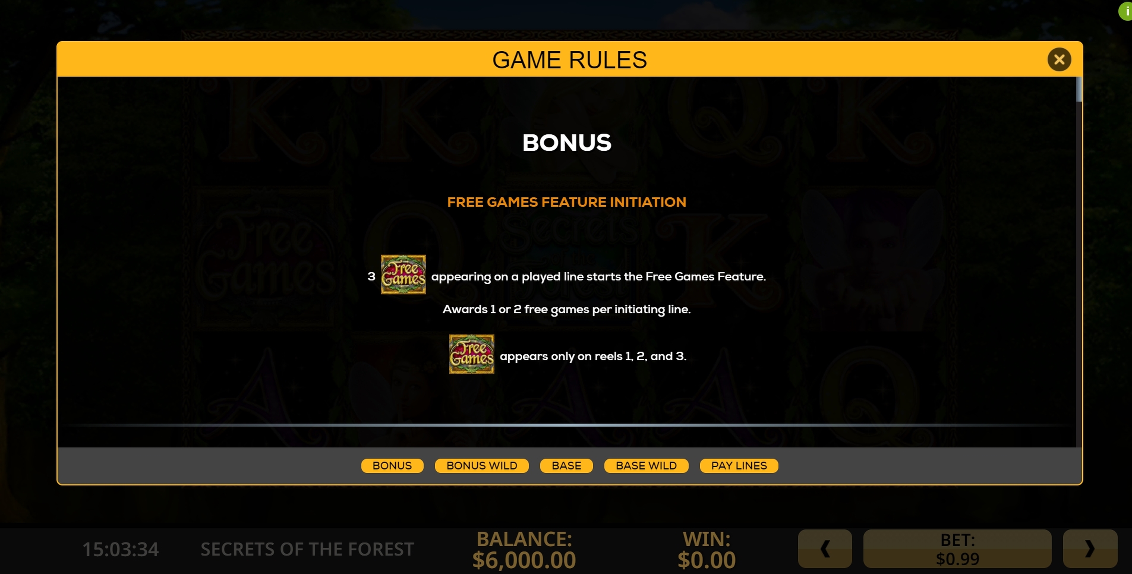 Info of Secrets Of The Forest Slot Game by High 5 Games