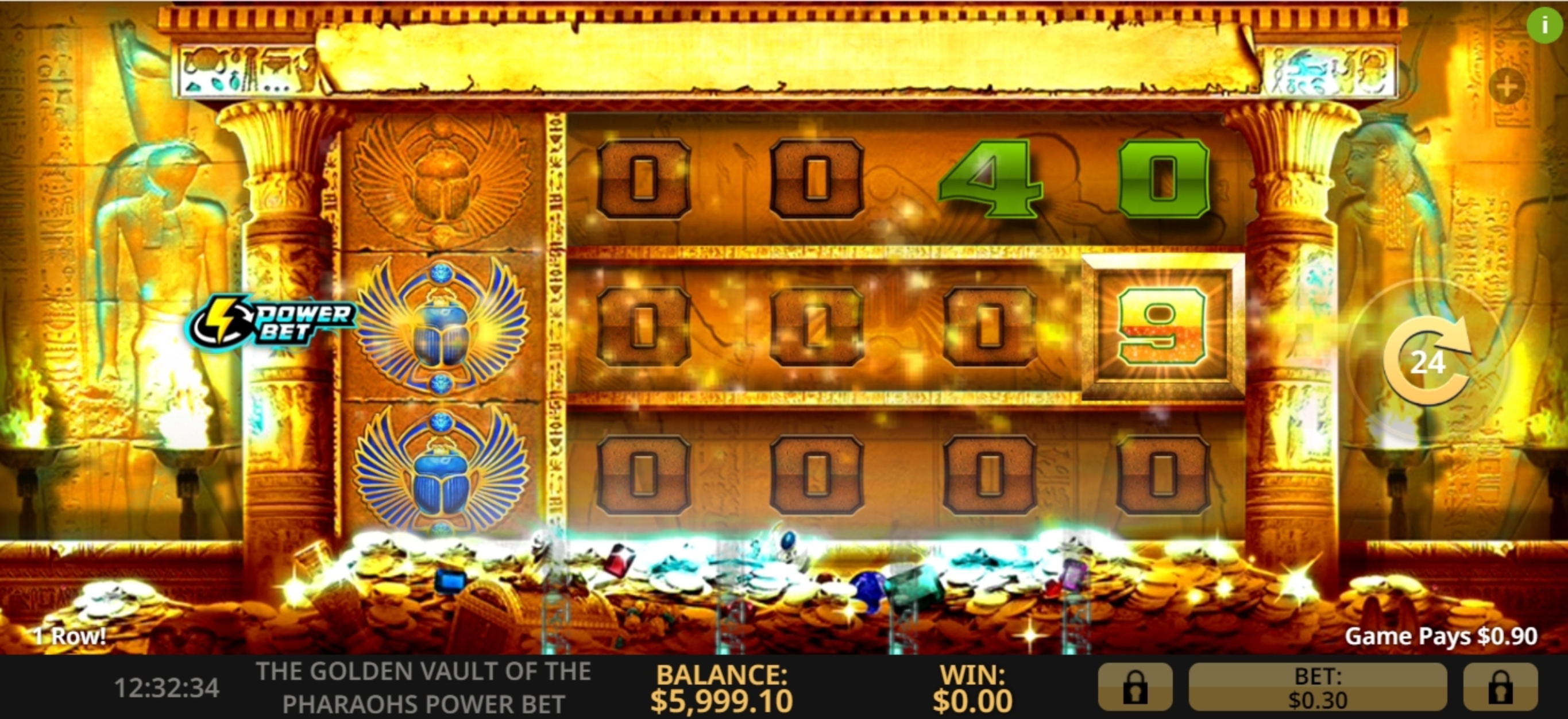 Win Money in The Golden Vault Of The Pharaohs Power Bet Free Slot Game by High 5 Games