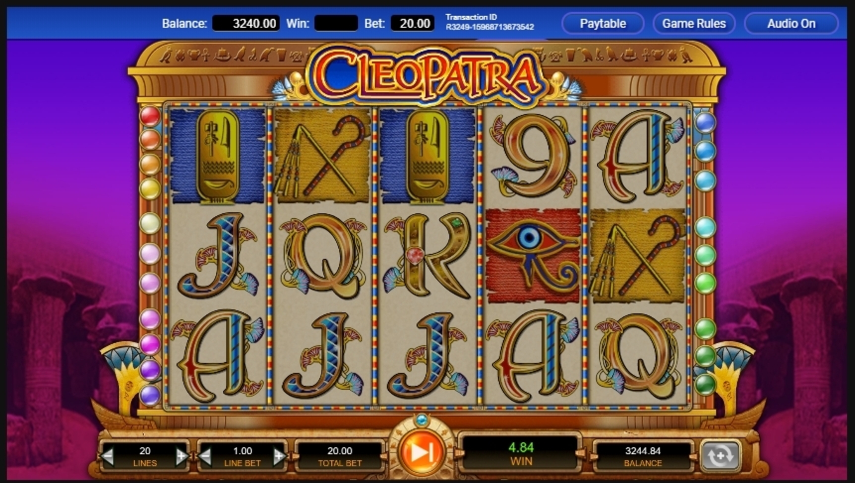 Win Money in Cleopatra Free Slot Game by IGT