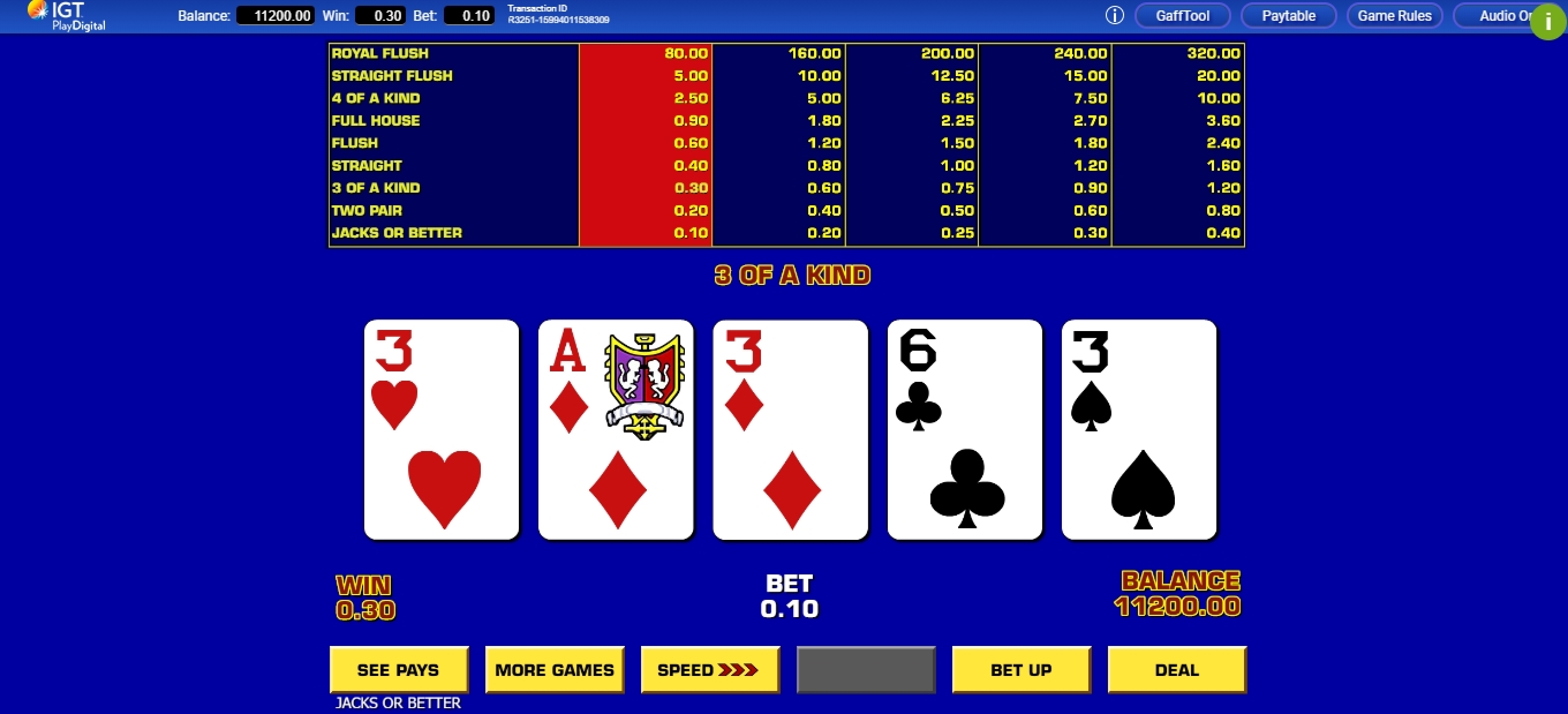 Win Money in Game King Video Poker Free Slot Game by IGT