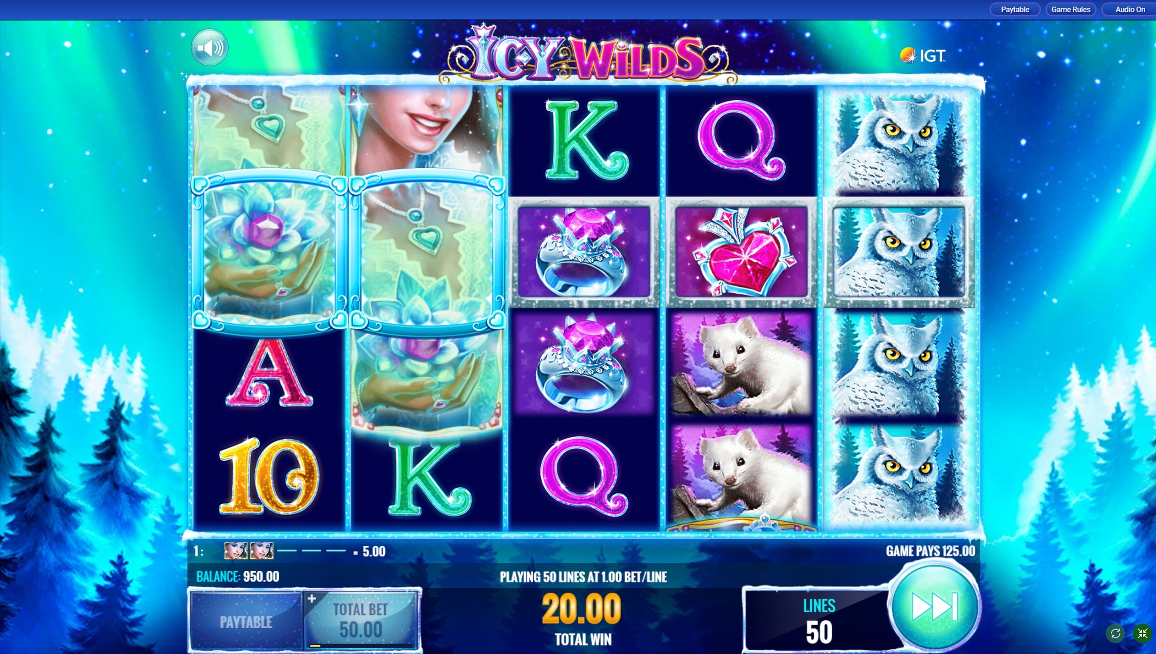 Win Money in Icy Wilds Free Slot Game by IGT