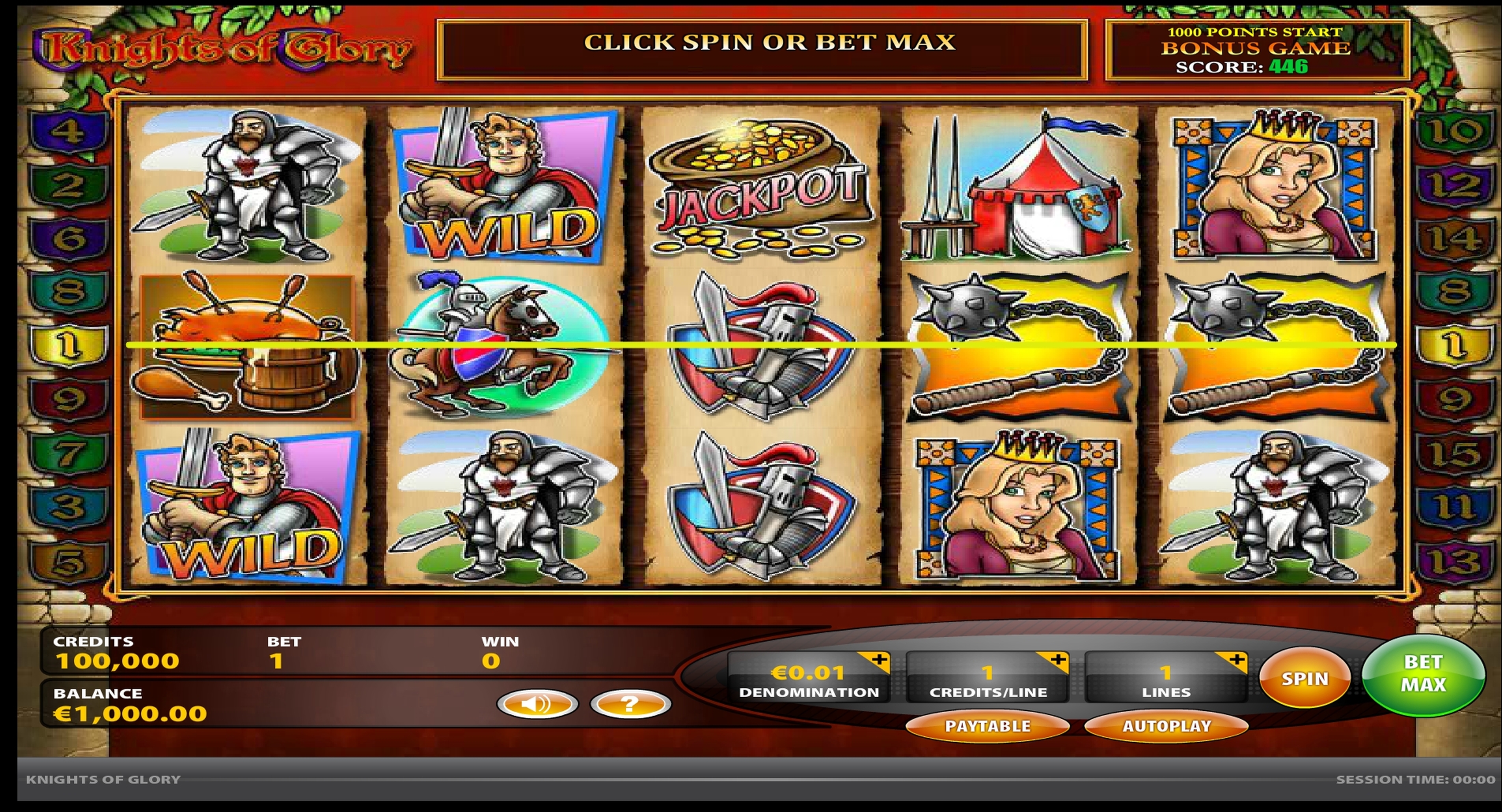 Reels in Knights of Glory Slot Game by IGT