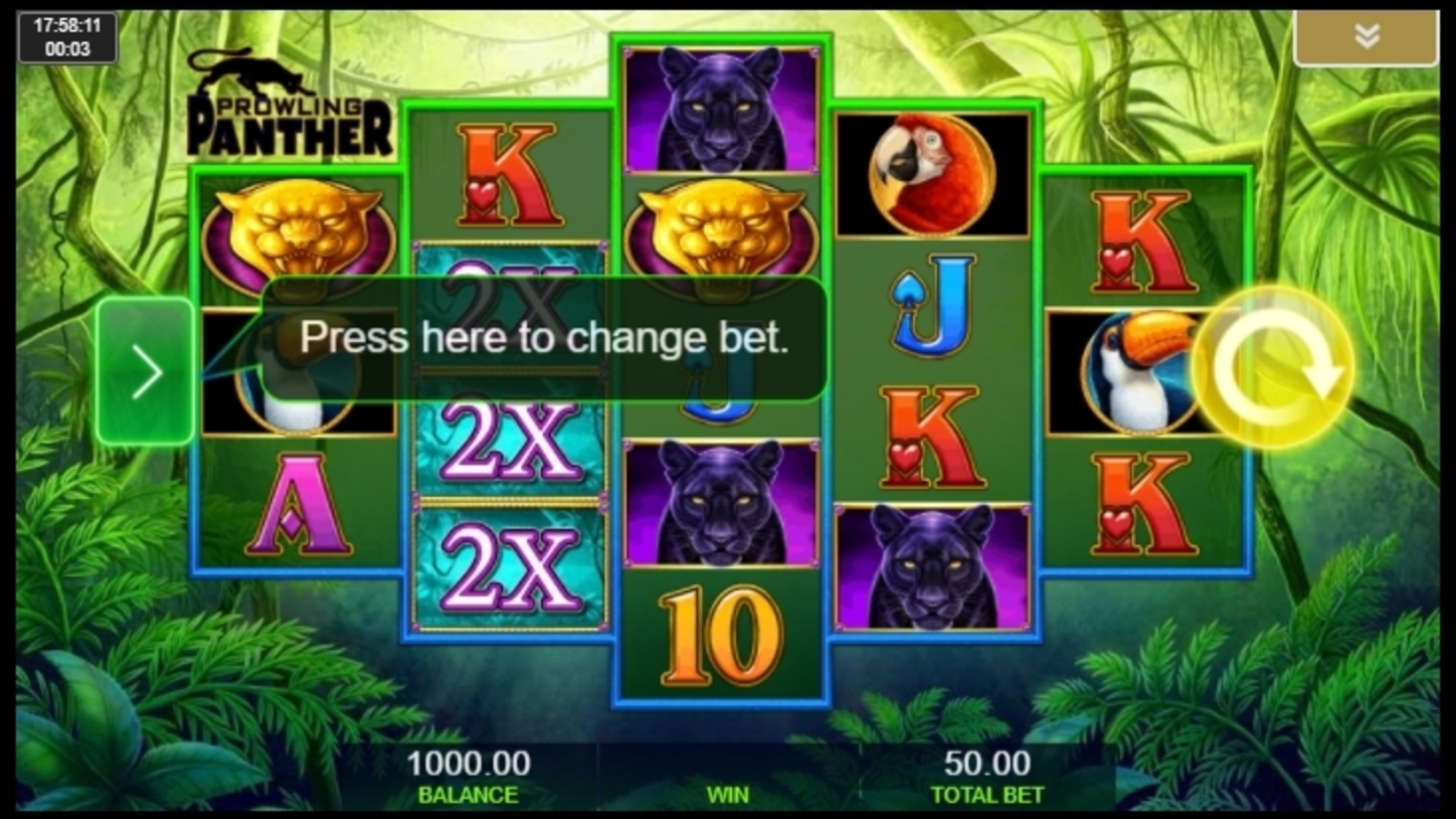 Reels in Prowling Panther Slot Game by IGT