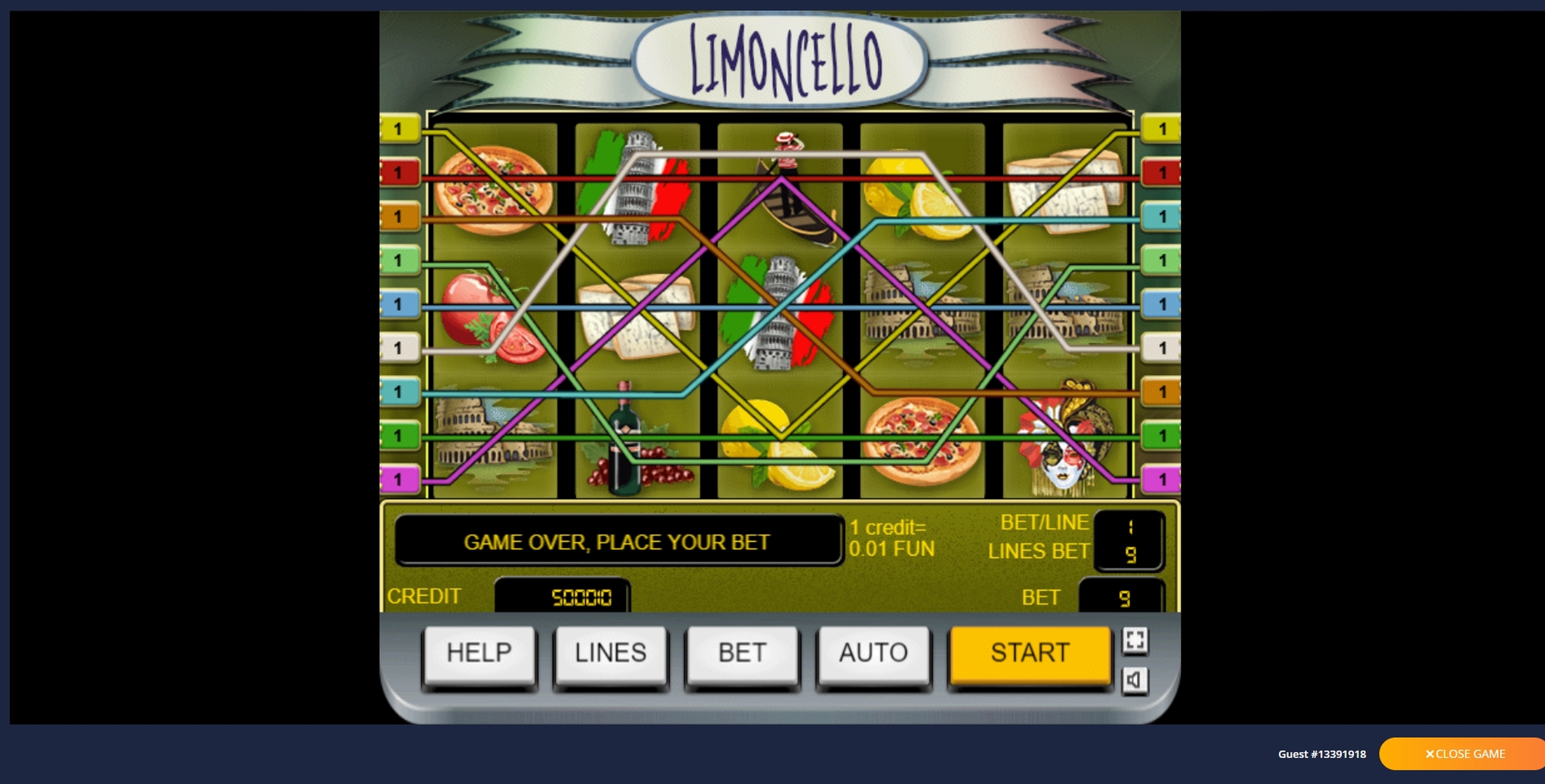 Reels in Limoncello Slot Game by InBet Games