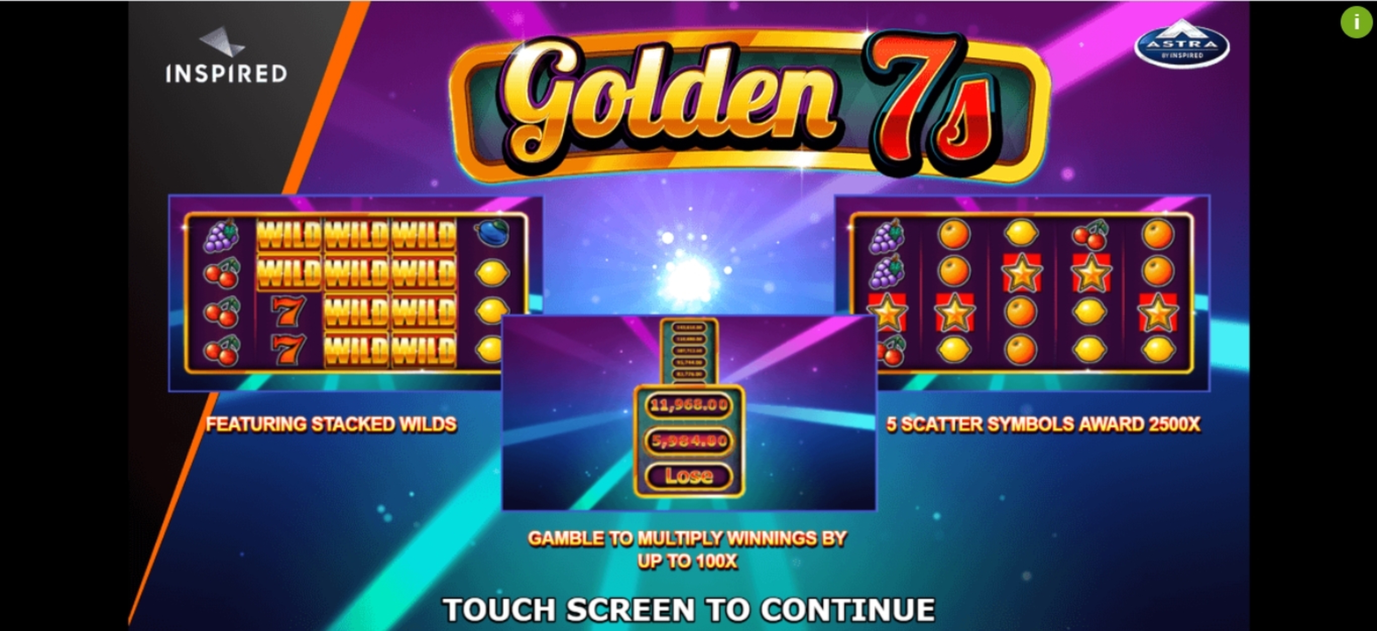 Play Golden 7s Free Casino Slot Game by Inspired Gaming