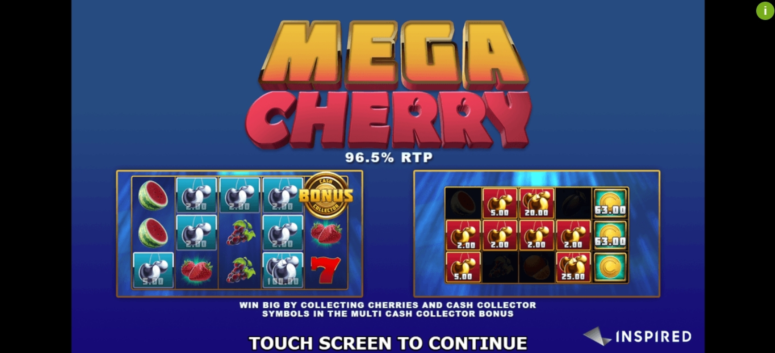 Play Mega Cherry Free Casino Slot Game by Inspired Gaming