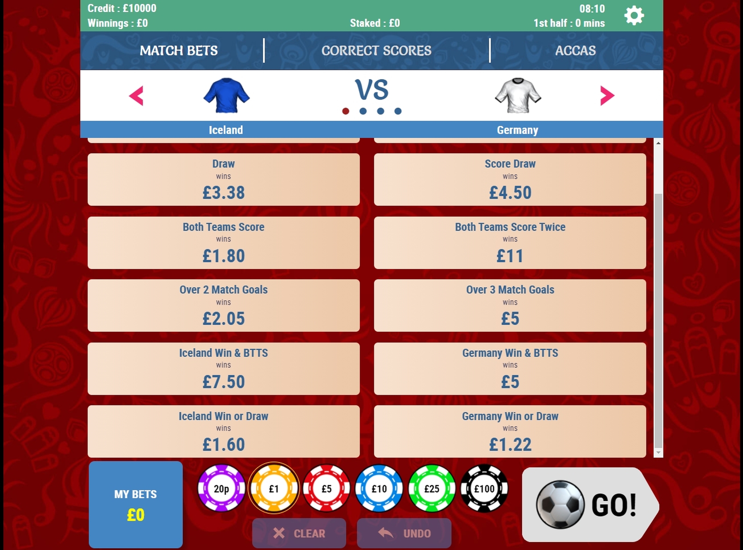 Rush World Cup Live demo